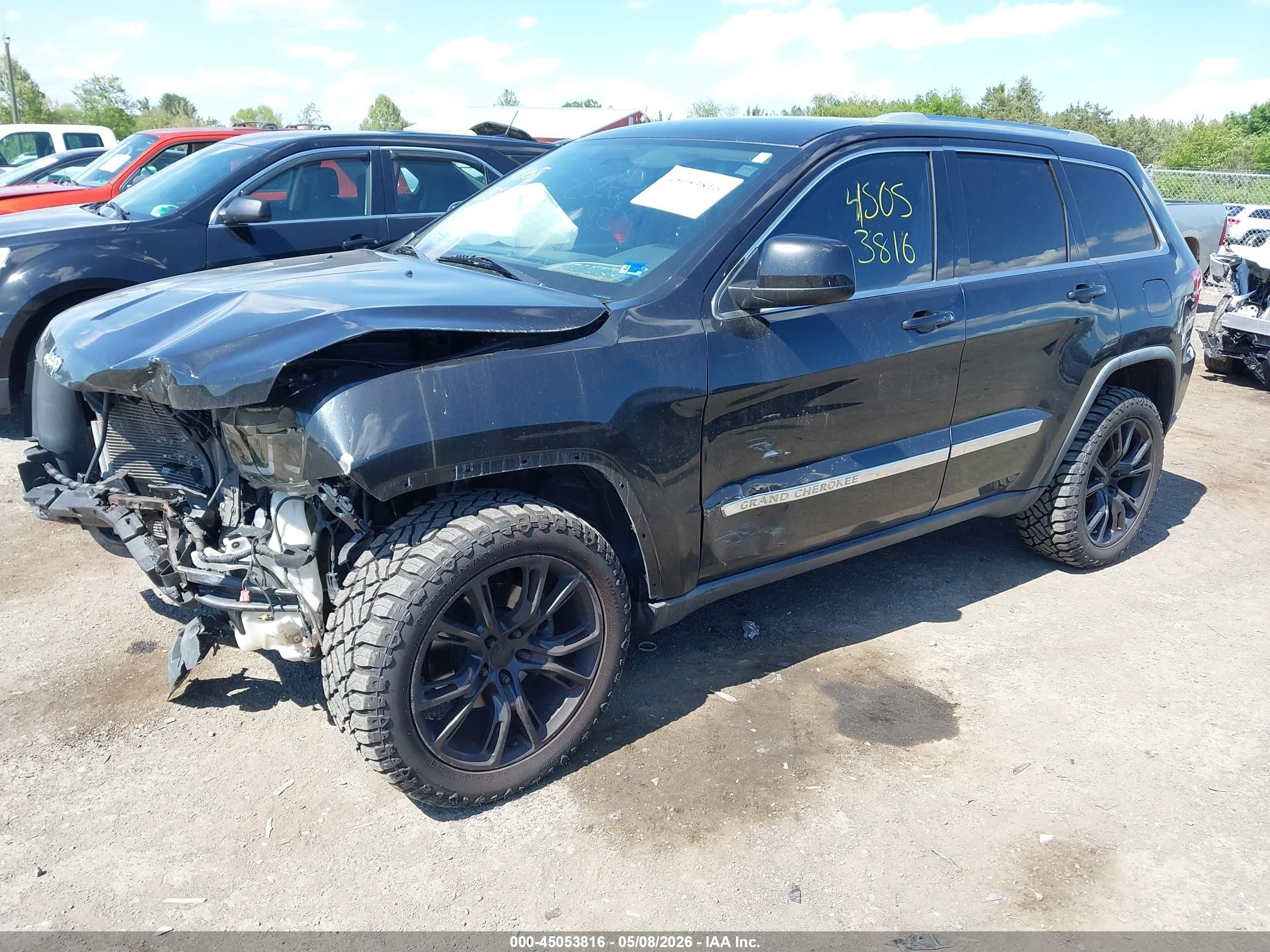 2011 Jeep Grand Cherokee Laredo Black vin: 1J4RR4GG3BC579097