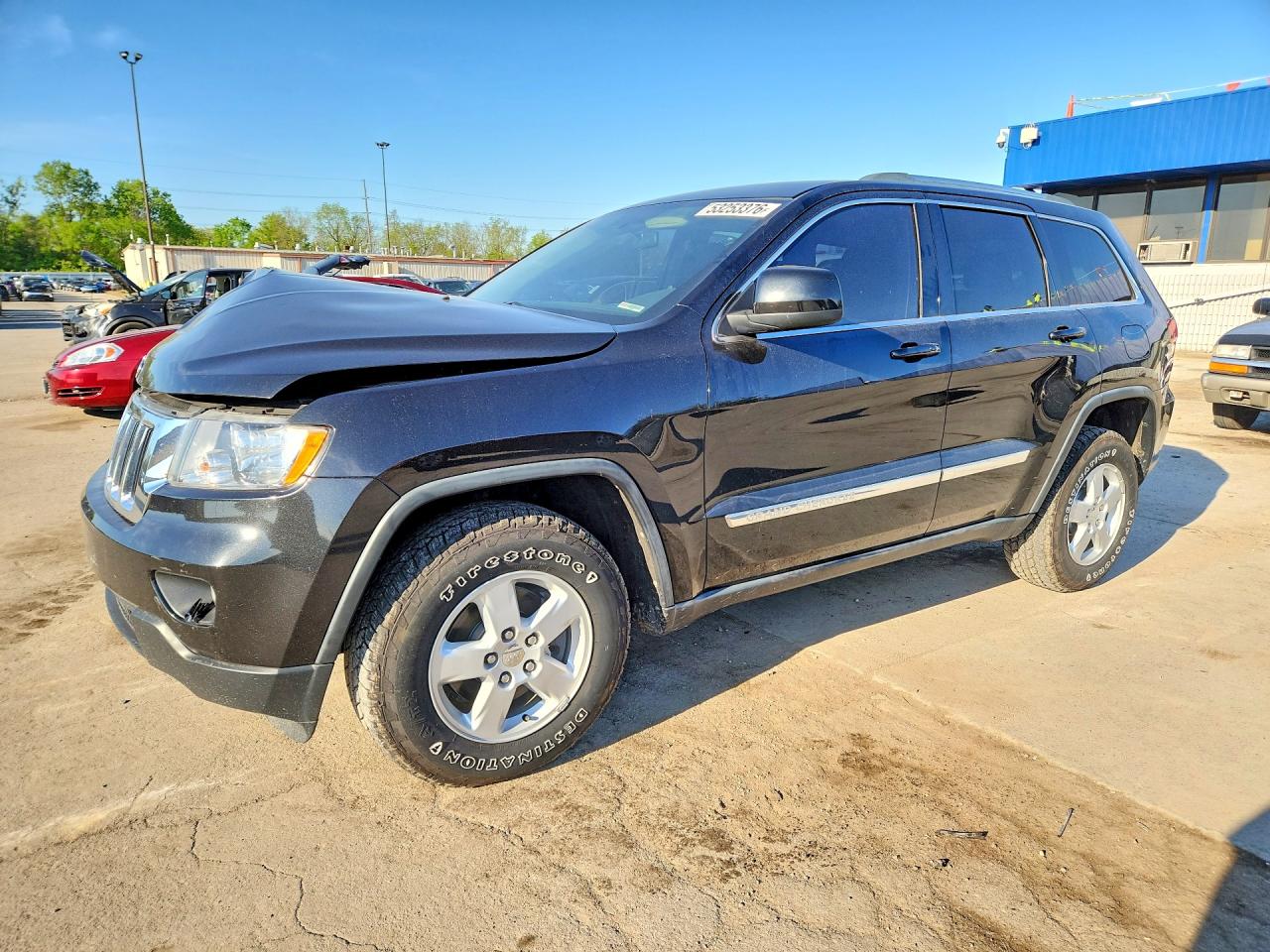 2011 Jeep Grand Cherokee Laredo Black vin: 1J4RR4GG4BC615007