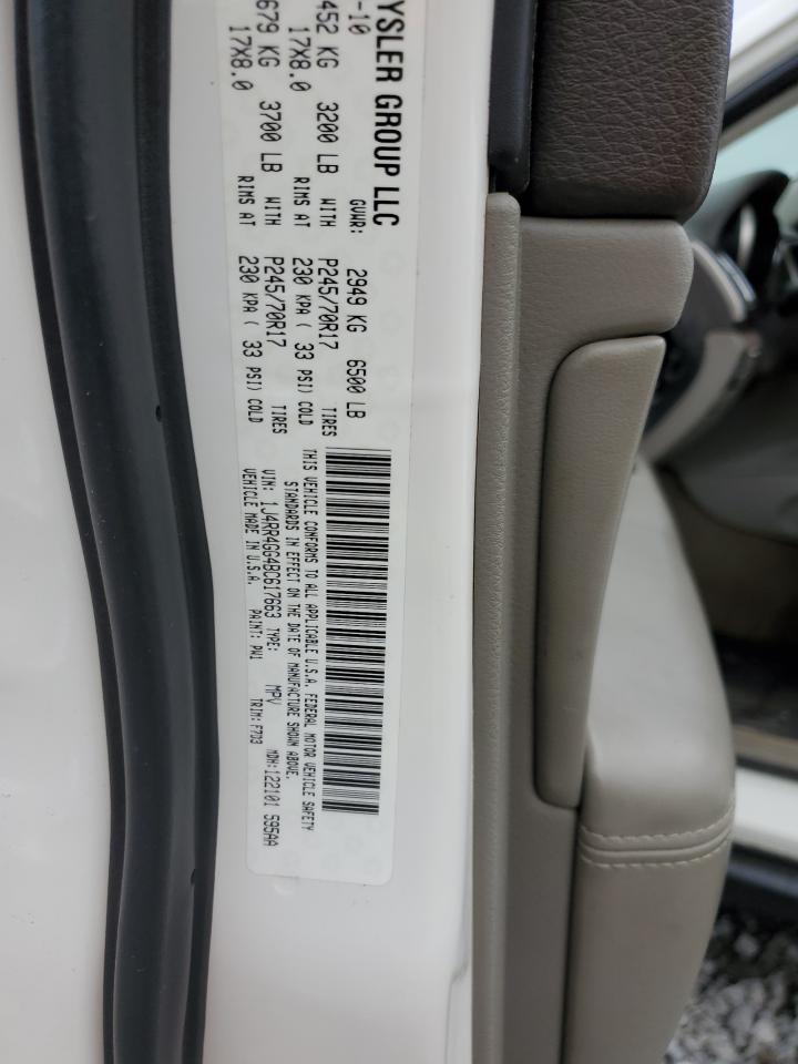 2011 Jeep Grand Cherokee Laredo White vin: 1J4RR4GG4BC617663