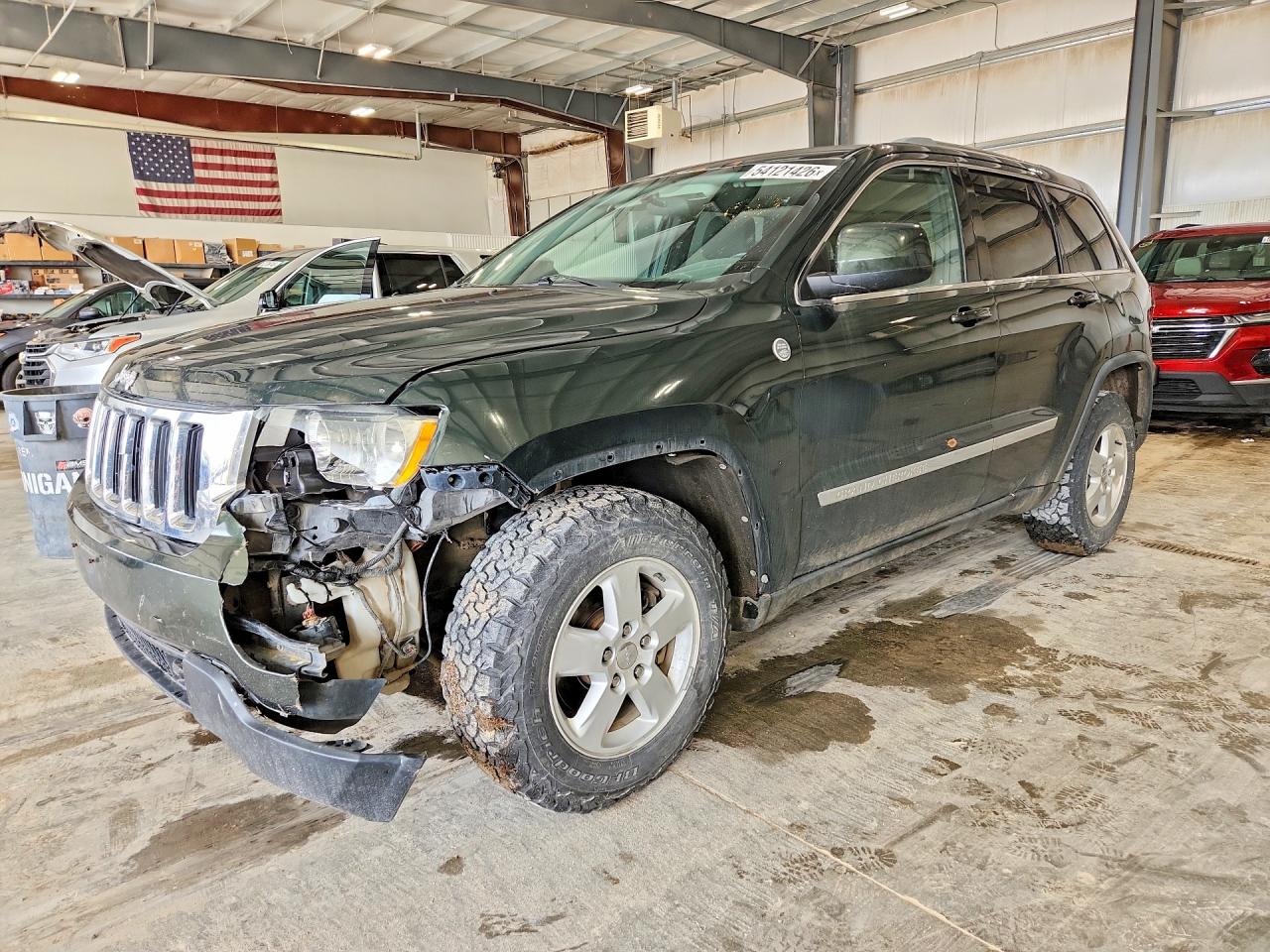 2011 Jeep Grand Cherokee Laredo Green vin: 1J4RR4GG4BC675143