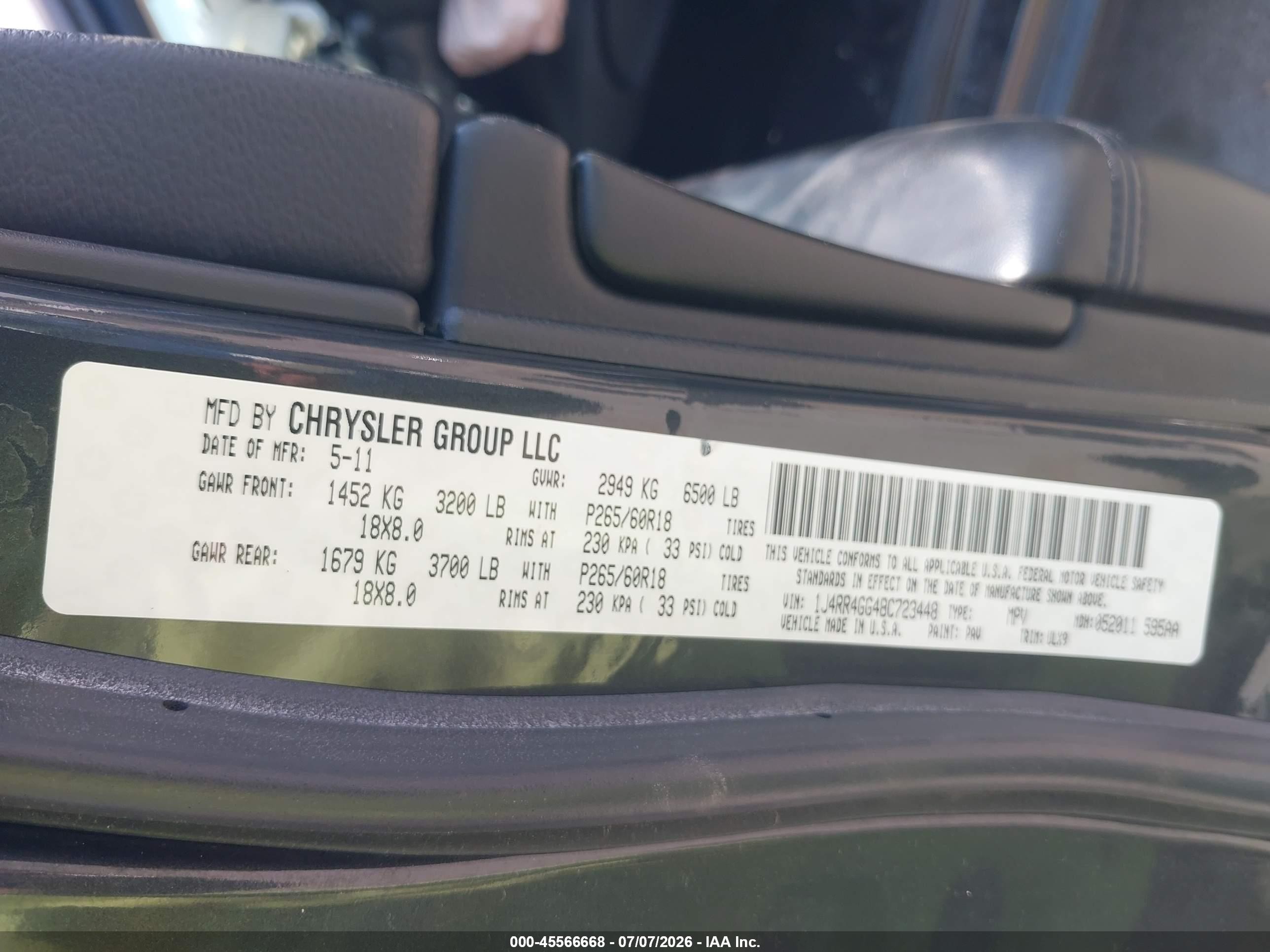 2011 Jeep Grand Cherokee Laredo Gray vin: 1J4RR4GG4BC723448