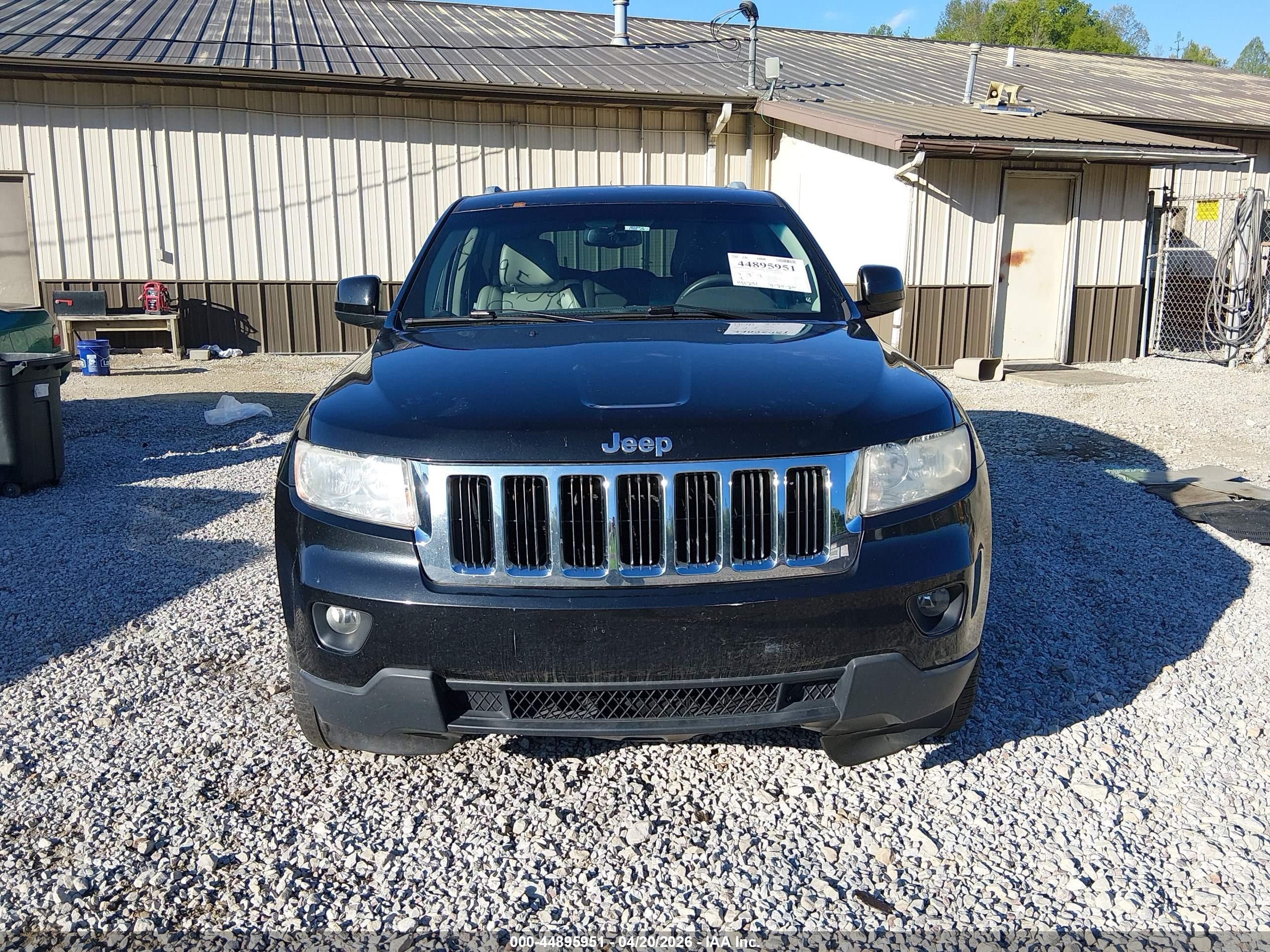 2011 Jeep Grand Cherokee Laredo Black vin: 1J4RR4GG5BC544268