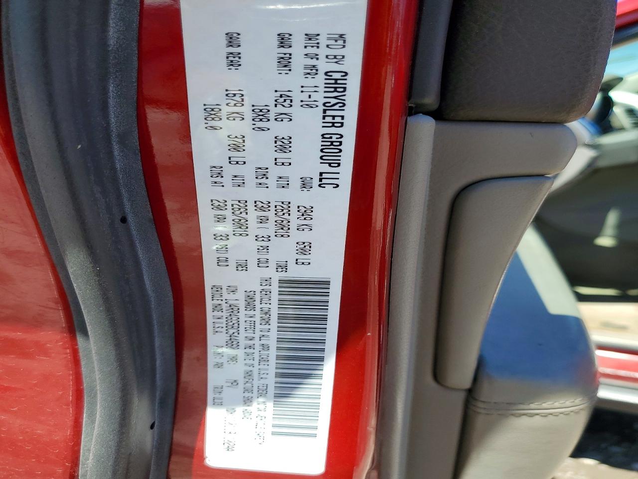 2011 Jeep Grand Cherokee Laredo Red vin: 1J4RR4GG5BC544660