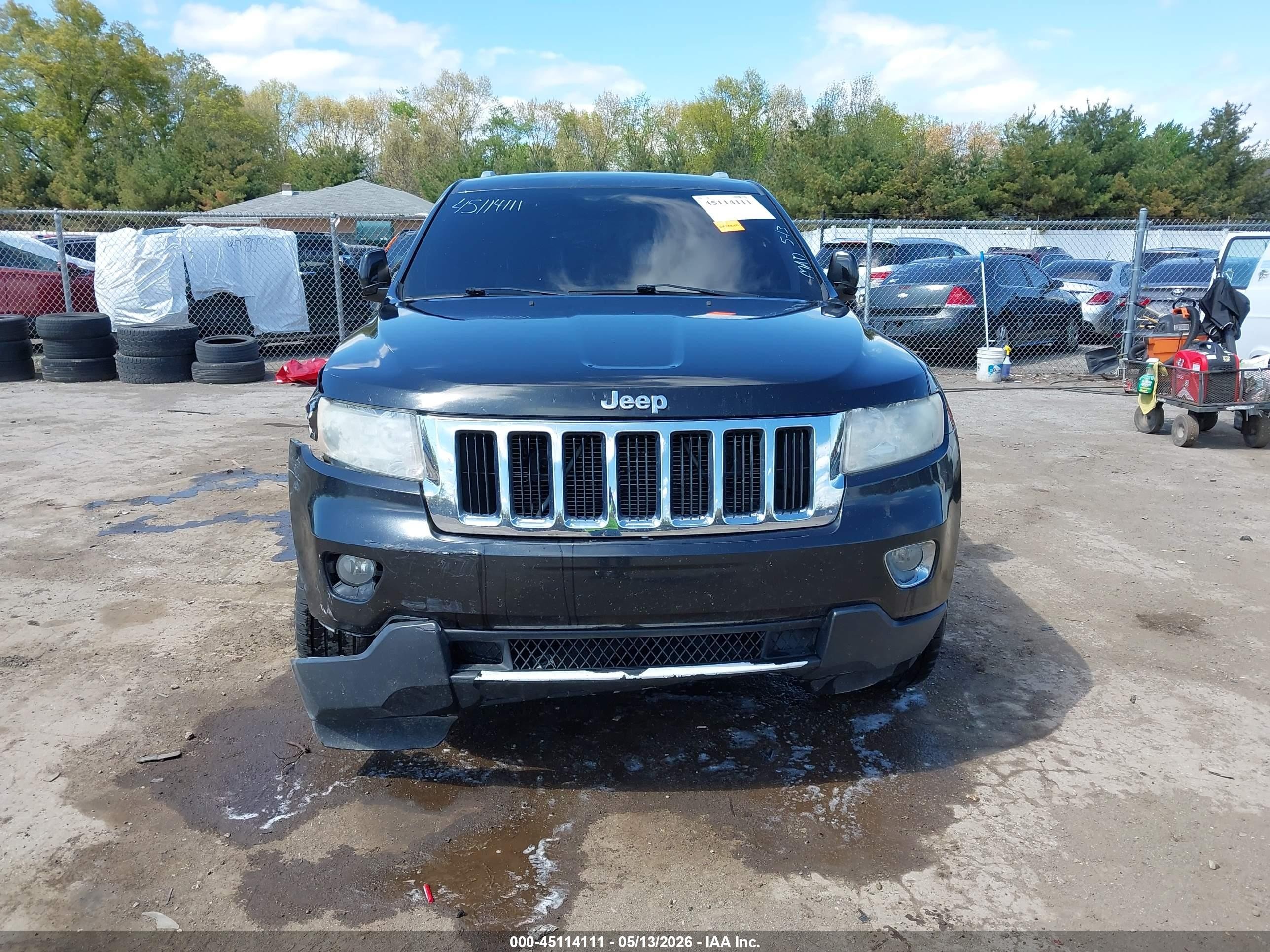 2011 Jeep Grand Cherokee Laredo Black vin: 1J4RR4GG6BC544201
