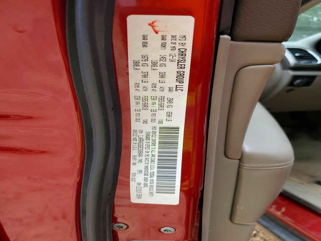 2011 Jeep Grand Cherokee Laredo Red vin: 1J4RR4GG6BC609404