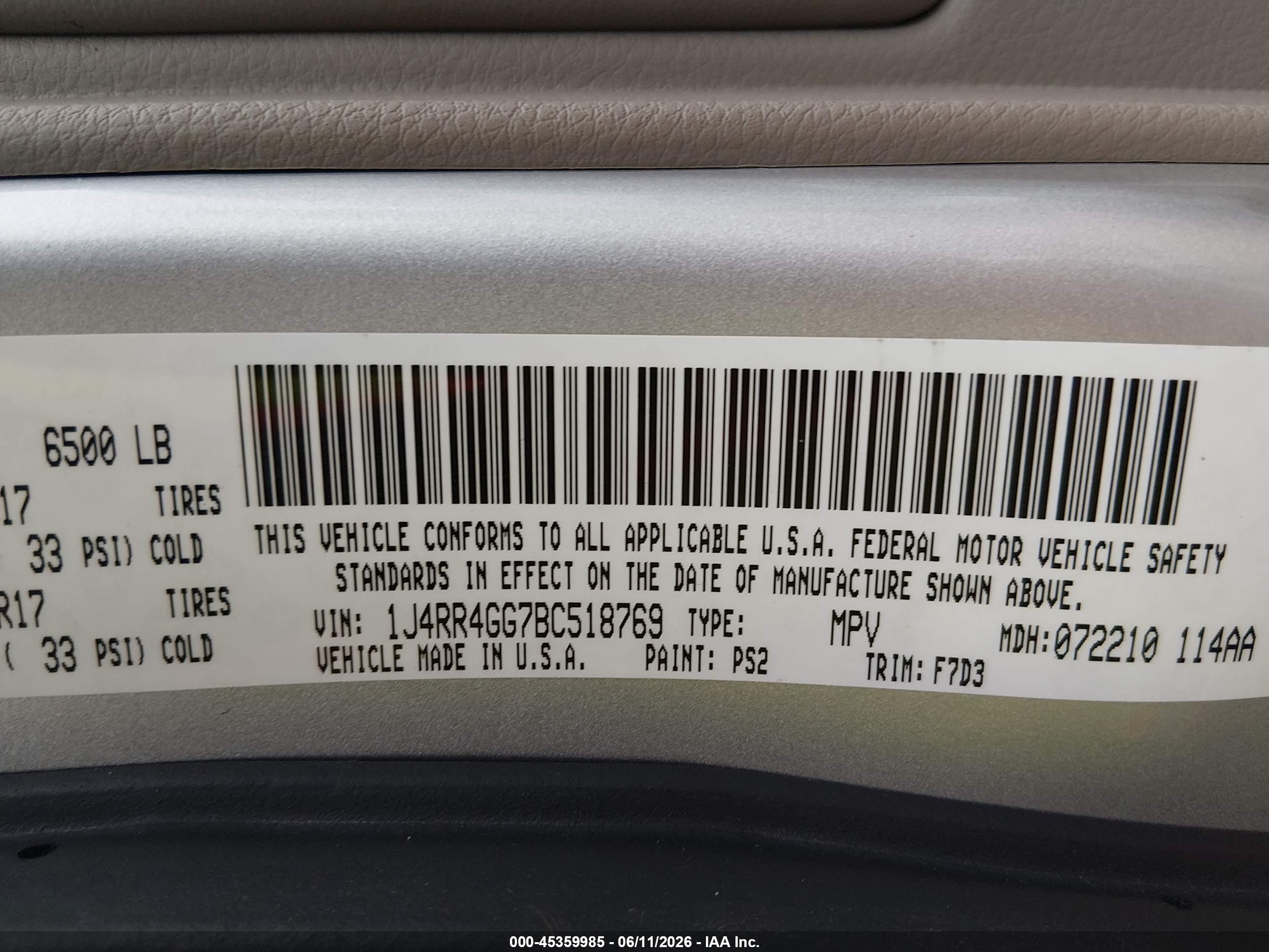 2011 Jeep Grand Cherokee Laredo Silver vin: 1J4RR4GG7BC518769