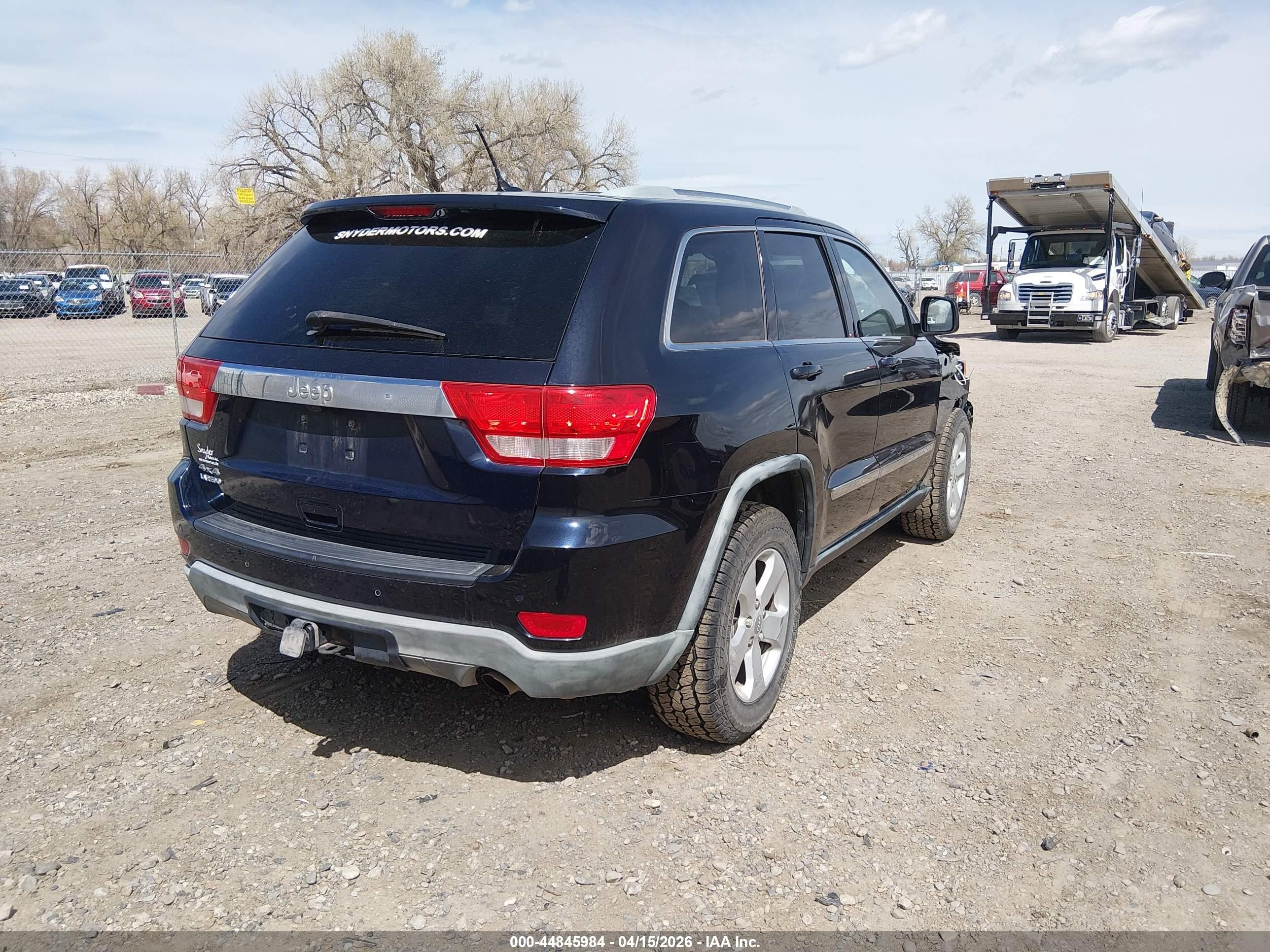 2011 Jeep Grand Cherokee Laredo Black vin: 1J4RR4GG7BC563405