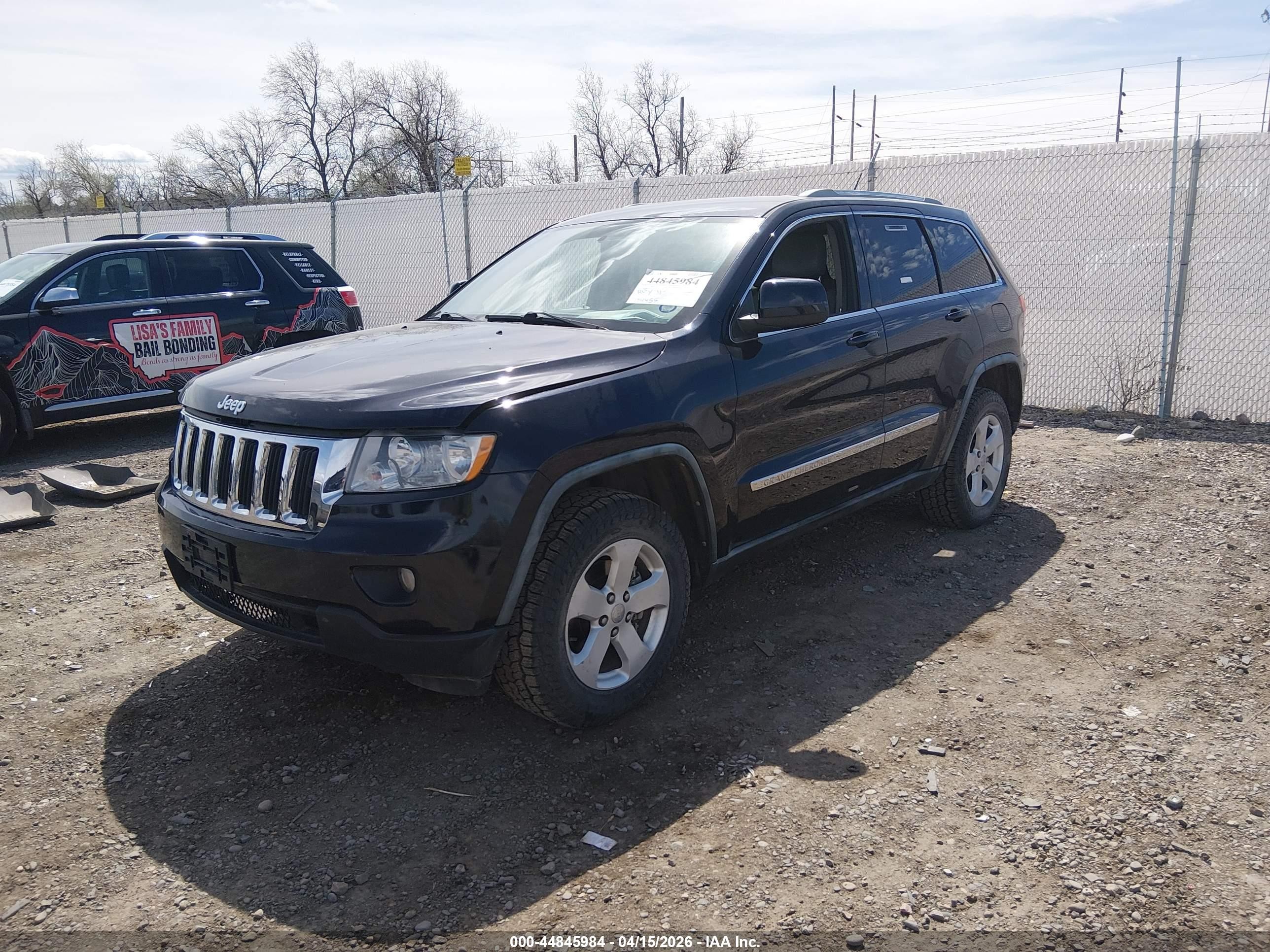 2011 Jeep Grand Cherokee Laredo Black vin: 1J4RR4GG7BC563405