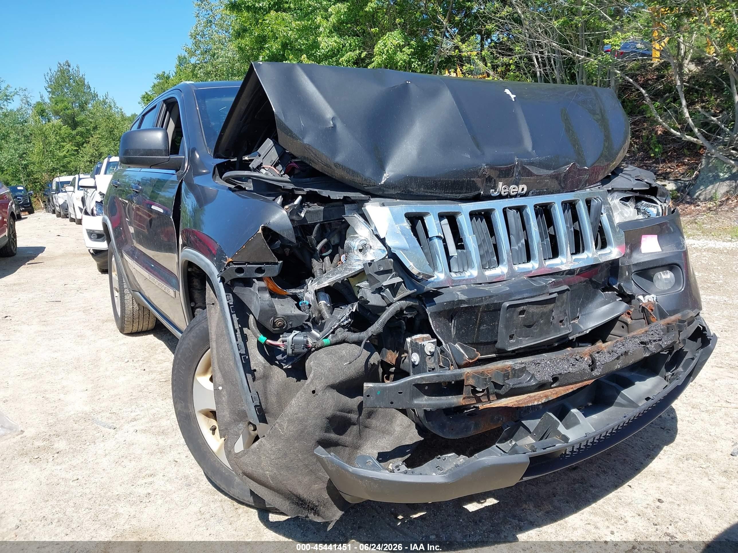 2011 Jeep Grand Cherokee Laredo Black vin: 1J4RR4GG7BC722858