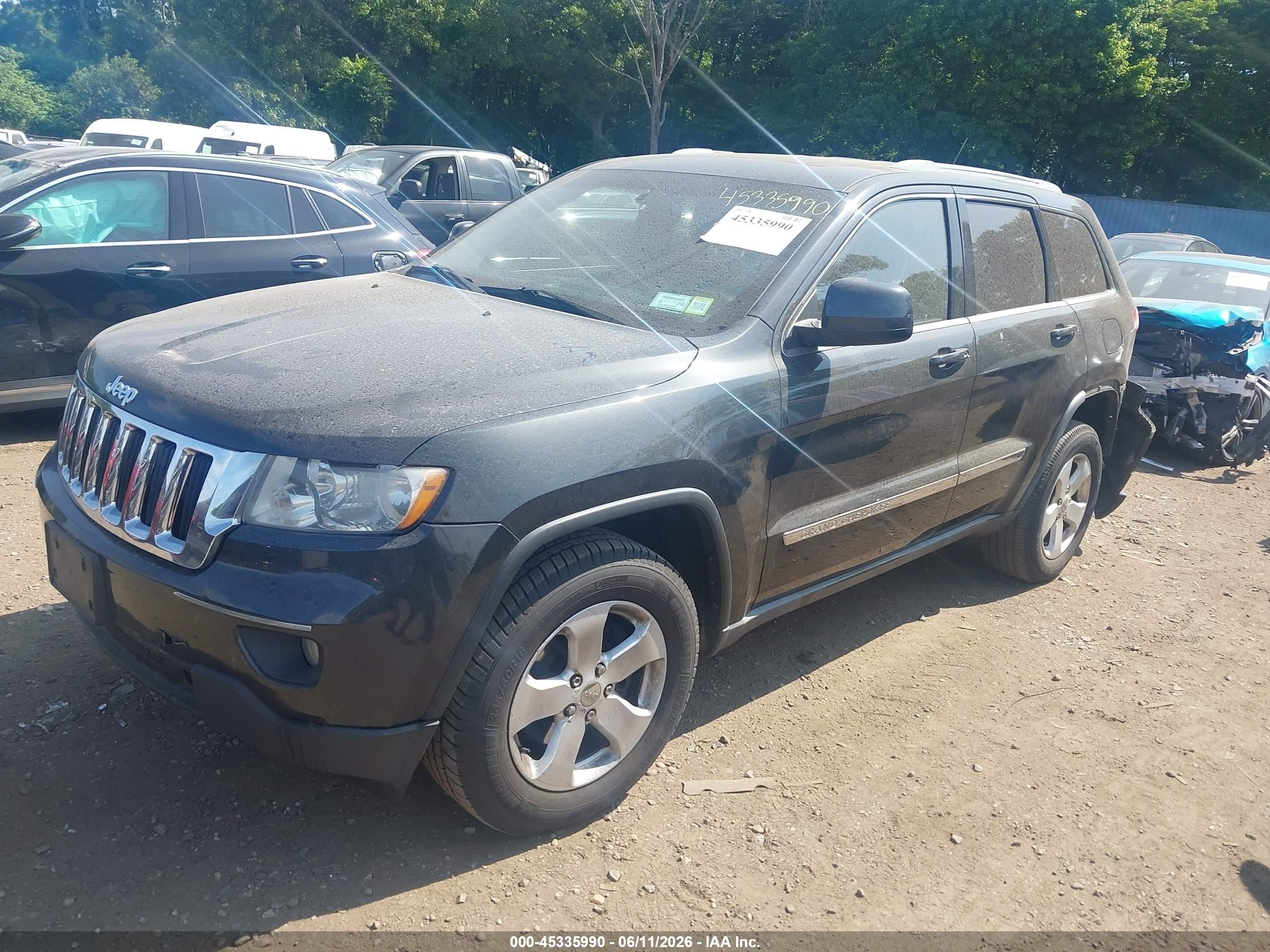 2011 Jeep Grand Cherokee Laredo Black vin: 1J4RR4GG7BC722990