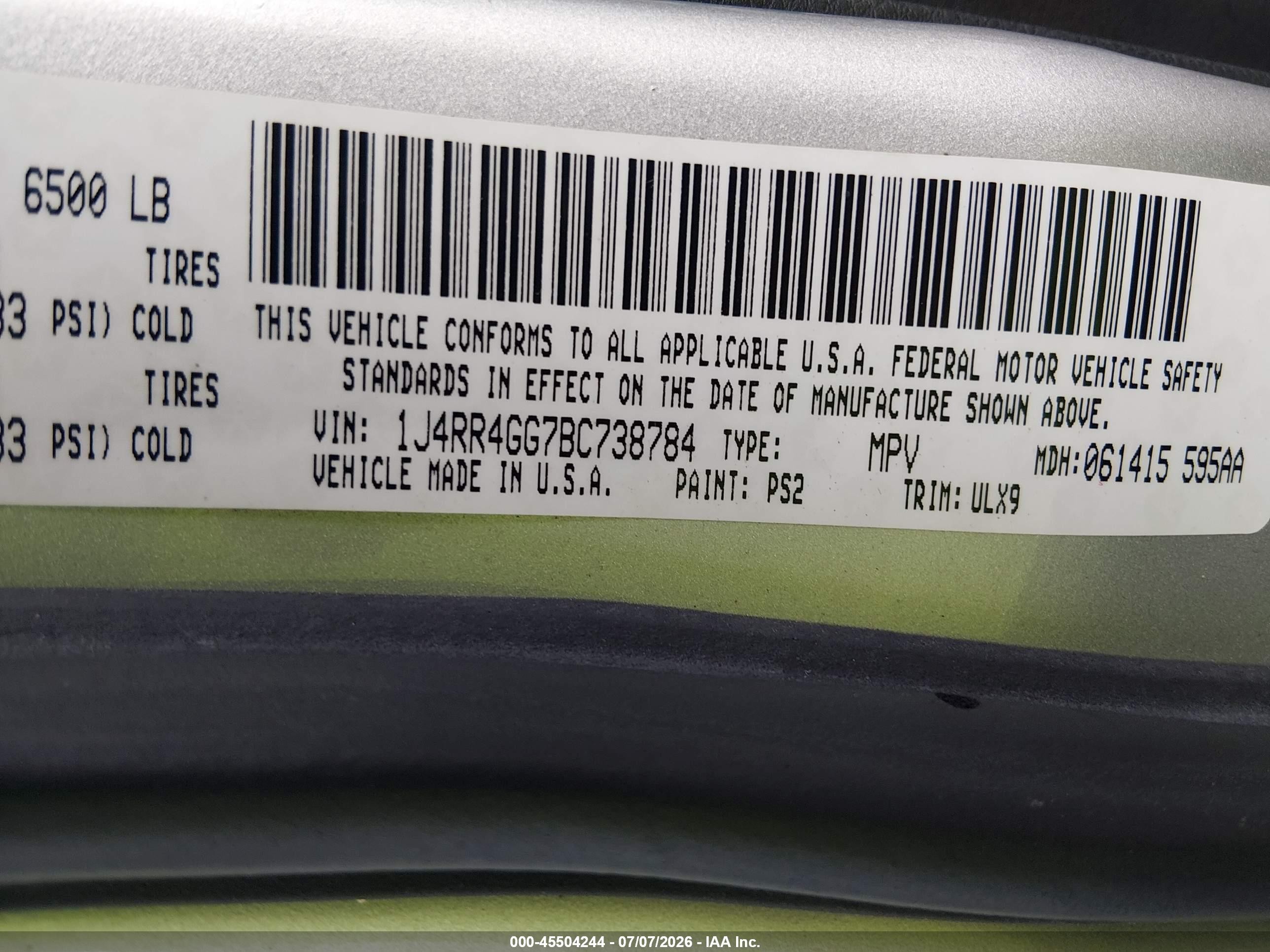 2011 Jeep Grand Cherokee Laredo Silver vin: 1J4RR4GG7BC738784