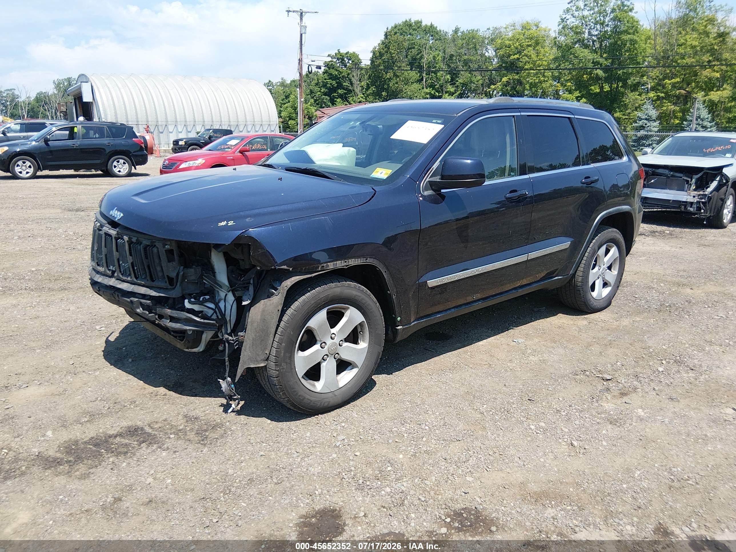 2011 Jeep Grand Cherokee Laredo Black vin: 1J4RR4GG8BC522412