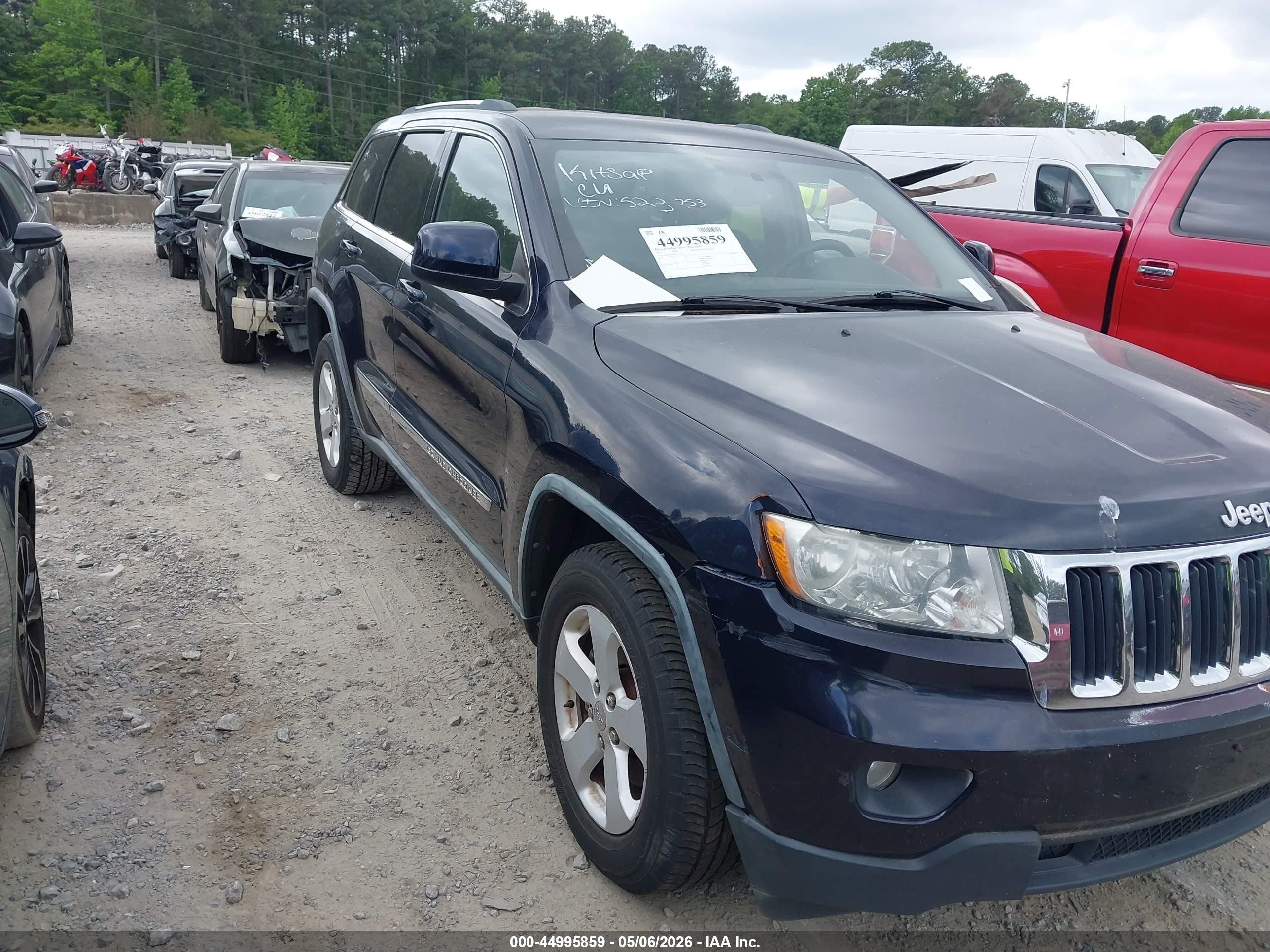 2011 Jeep Grand Cherokee Laredo Black vin: 1J4RR4GG8BC523253