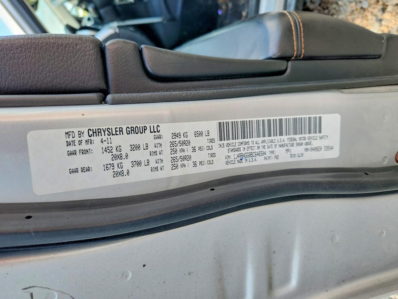 2011 Jeep Grand Cherokee Laredo Silver vin: 1J4RR4GG8BC646504