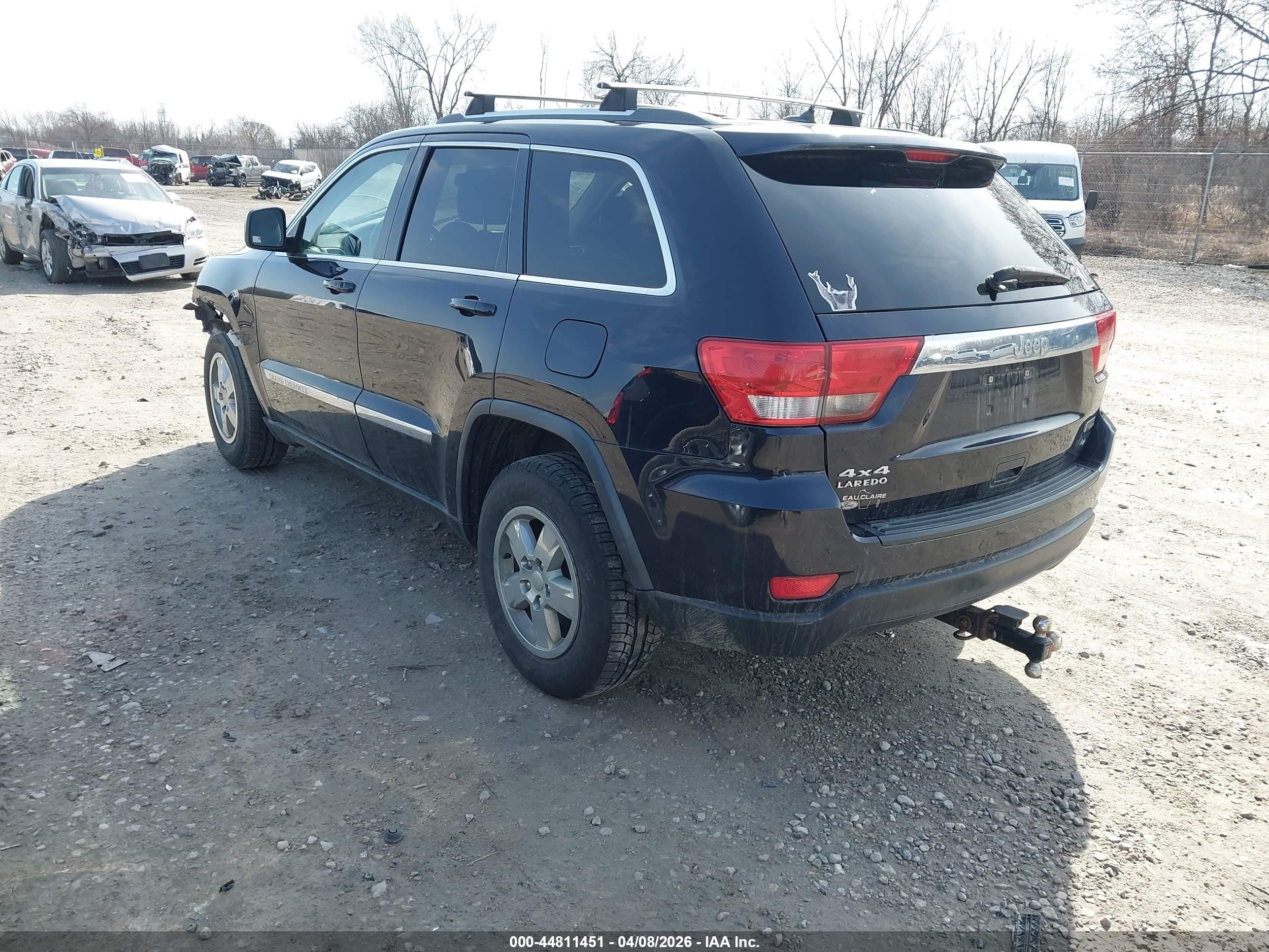 2011 Jeep Grand Cherokee Laredo Black vin: 1J4RR4GG9BC551157