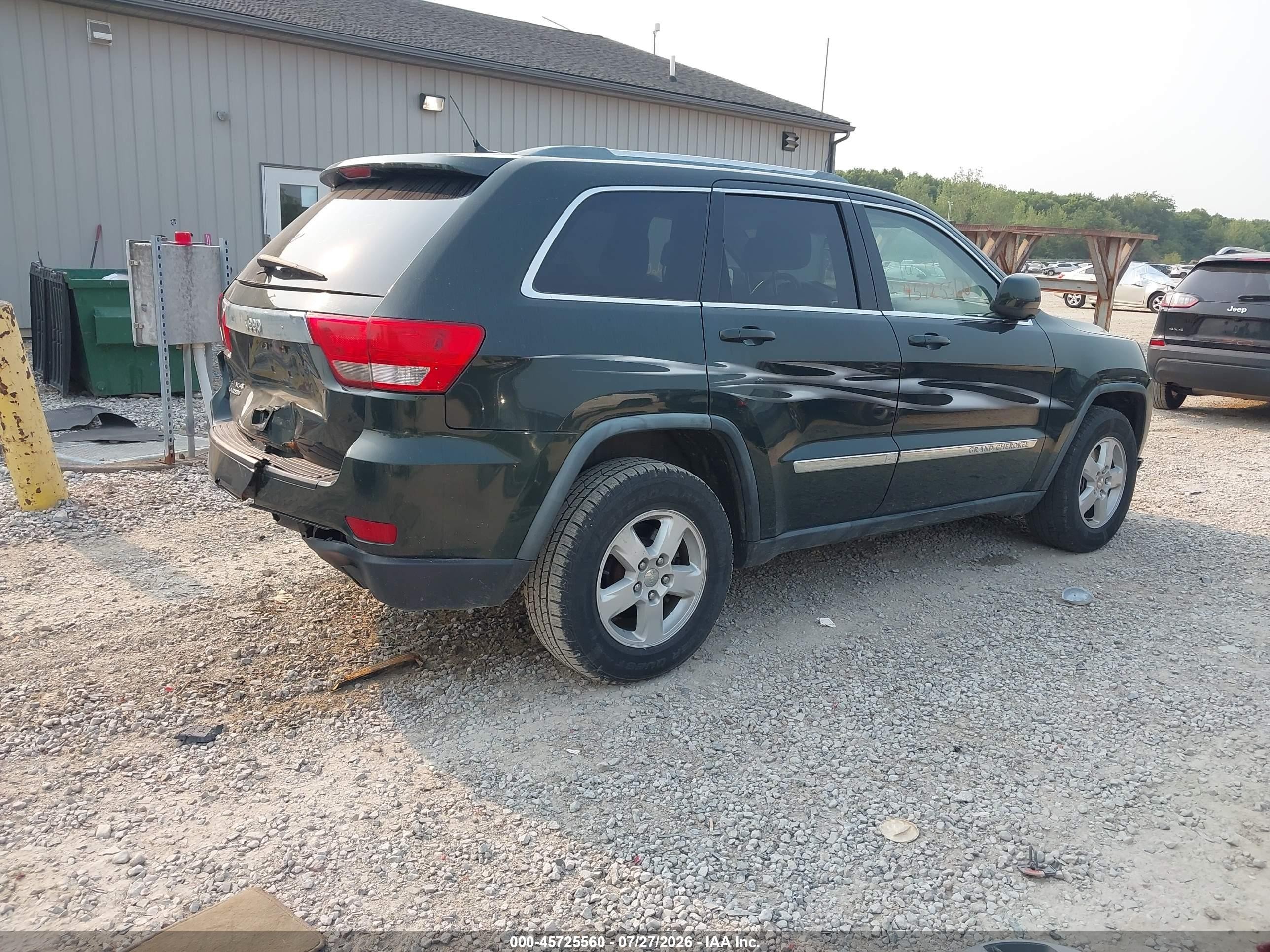 2011 Jeep Grand Cherokee Laredo Green vin: 1J4RR4GG9BC575944