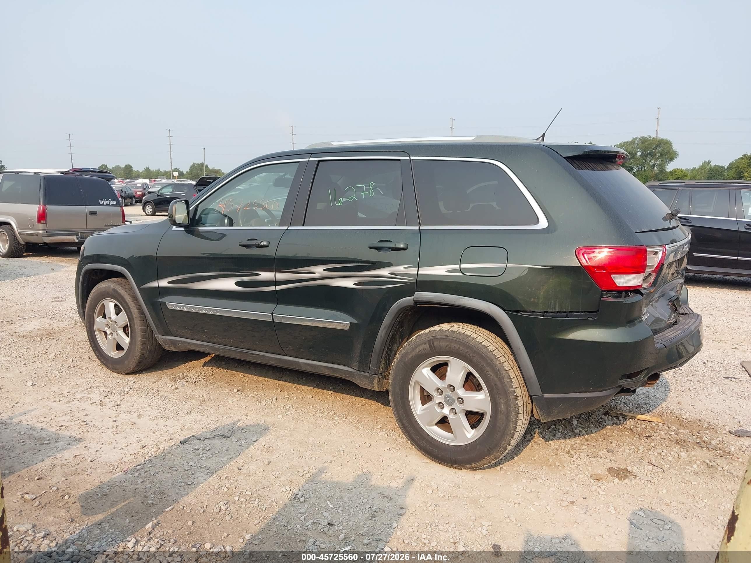 2011 Jeep Grand Cherokee Laredo Green vin: 1J4RR4GG9BC575944
