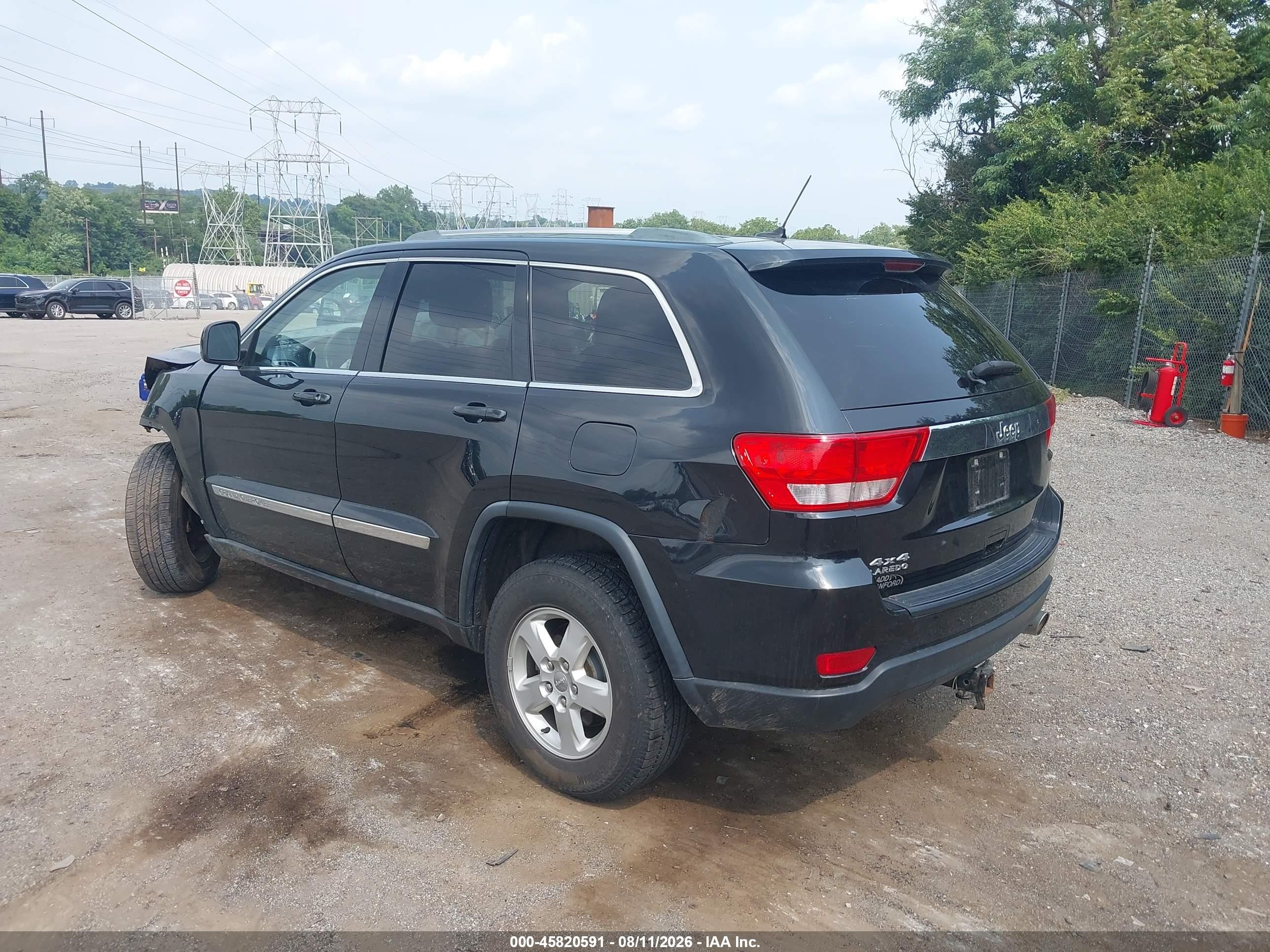 2011 Jeep Grand Cherokee Laredo Black vin: 1J4RR4GGXBC677673