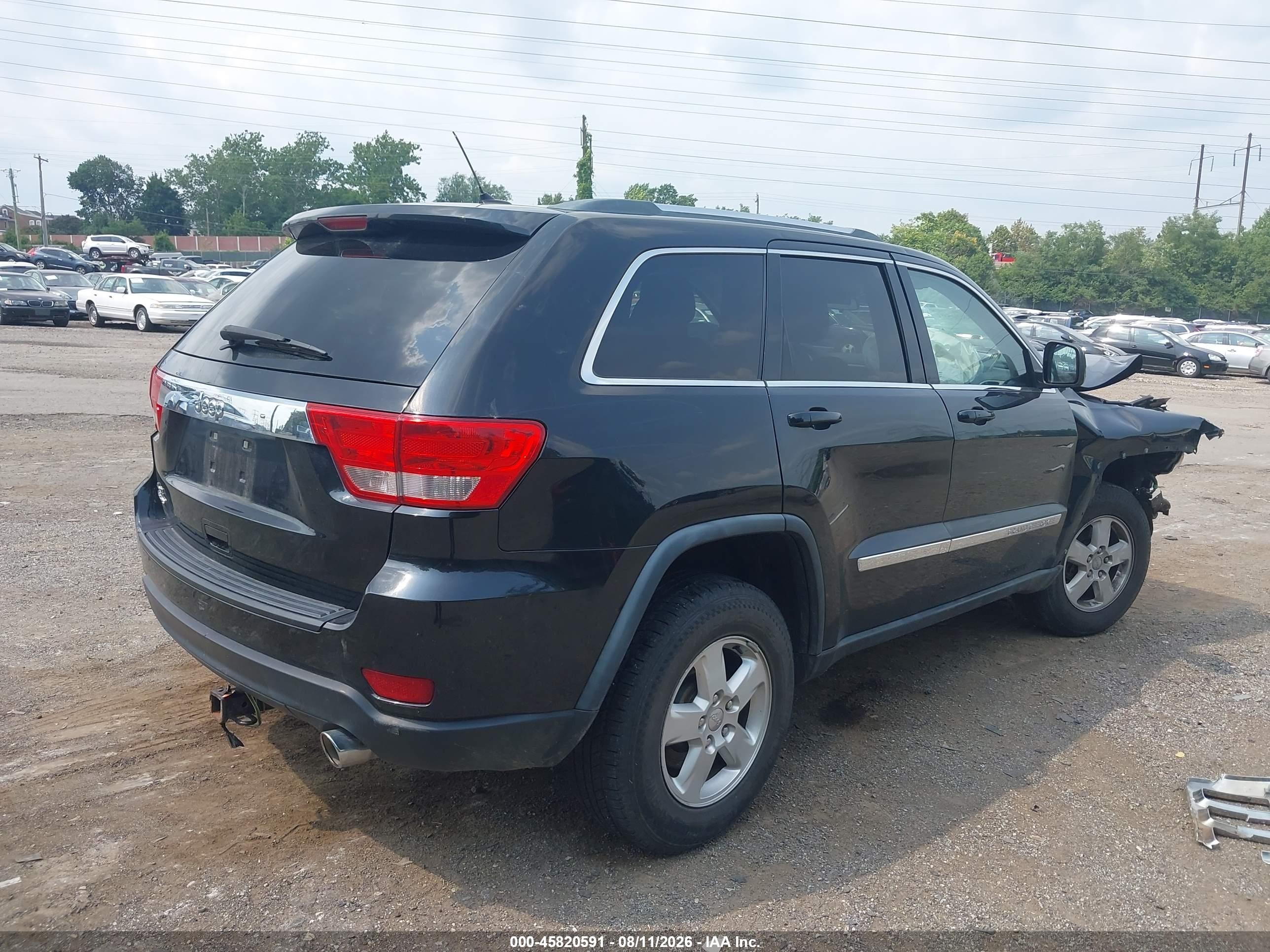 2011 Jeep Grand Cherokee Laredo Black vin: 1J4RR4GGXBC677673