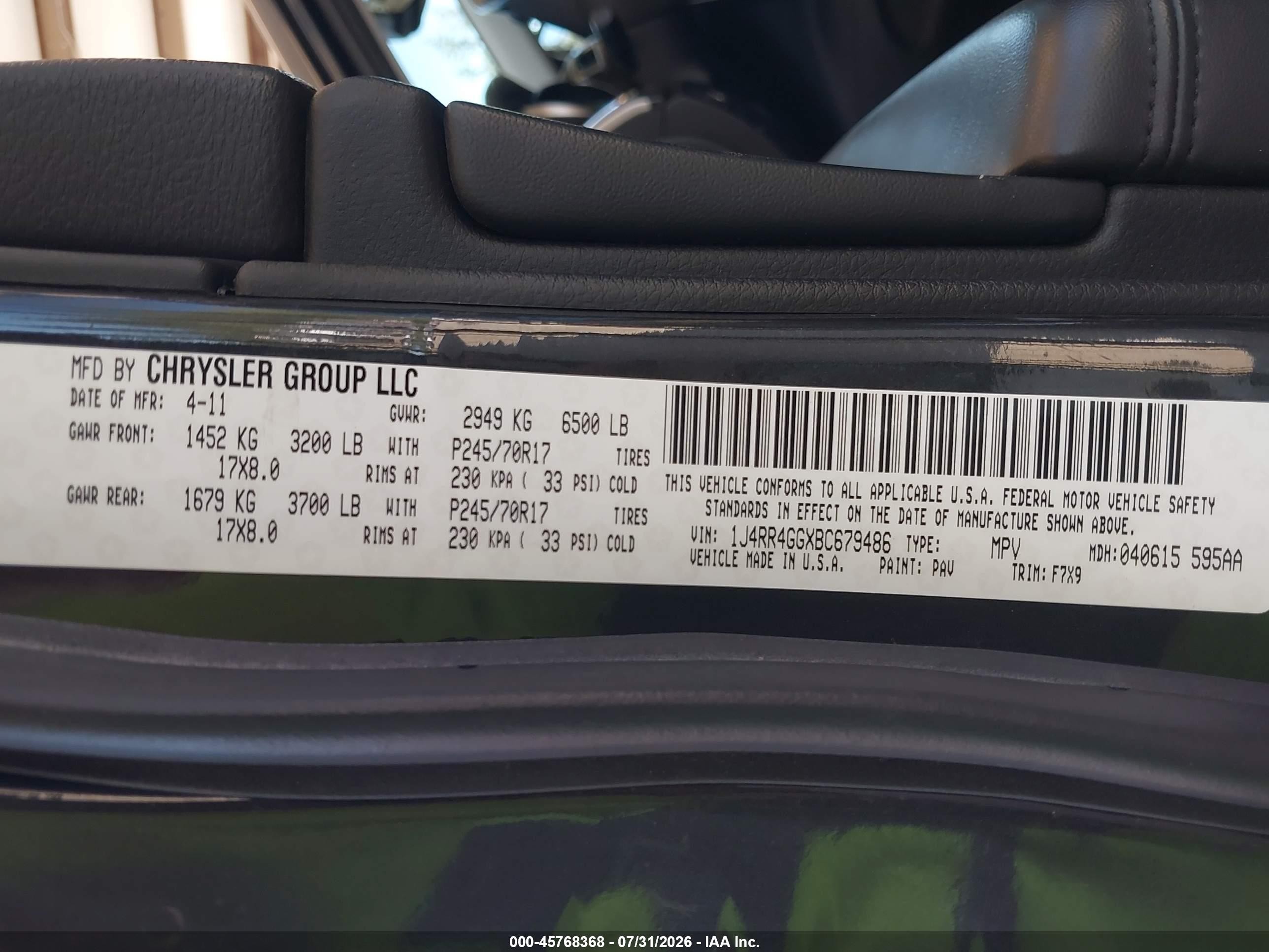 2011 Jeep Grand Cherokee Laredo Gray vin: 1J4RR4GGXBC679486