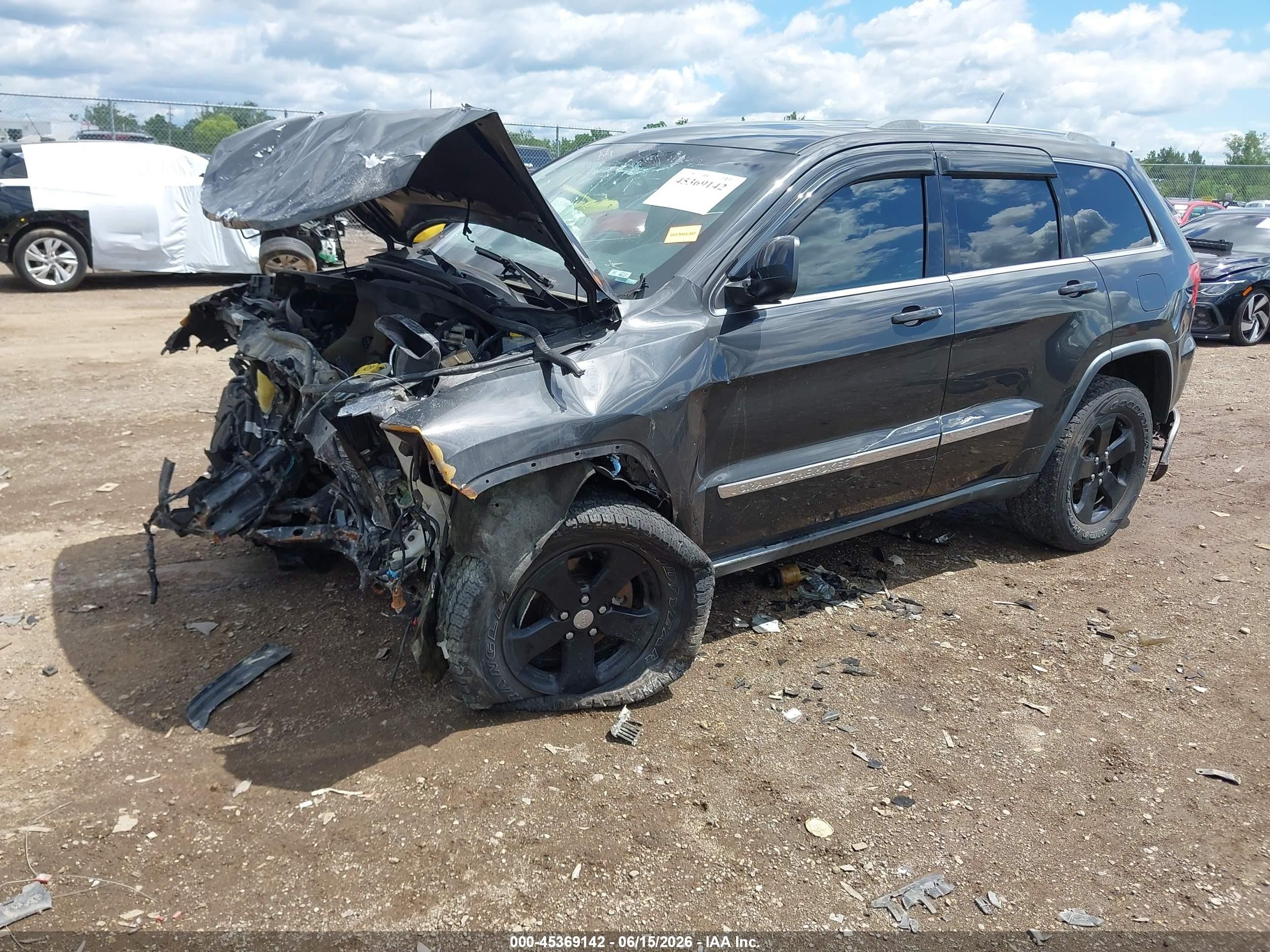 2011 Jeep Grand Cherokee Laredo Black vin: 1J4RR4GGXBC703785
