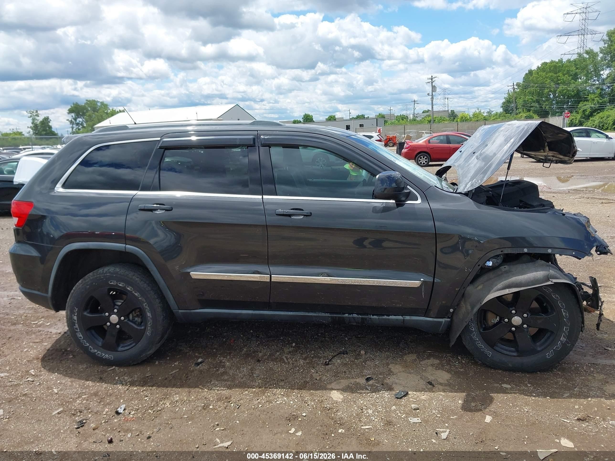 2011 Jeep Grand Cherokee Laredo Black vin: 1J4RR4GGXBC703785