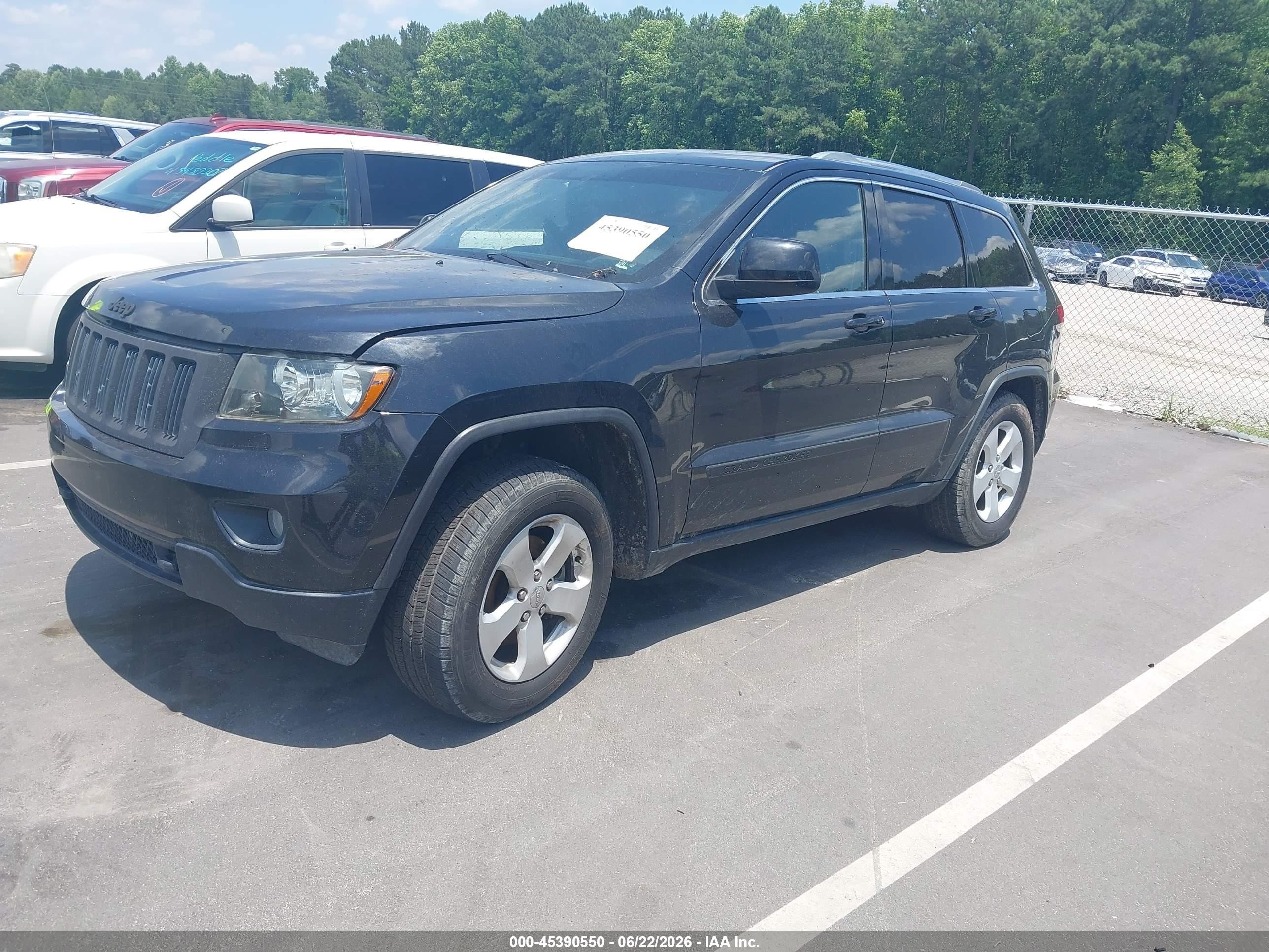 2011 Jeep Grand Cherokee Laredo Black vin: 1J4RR4GT0BC678456
