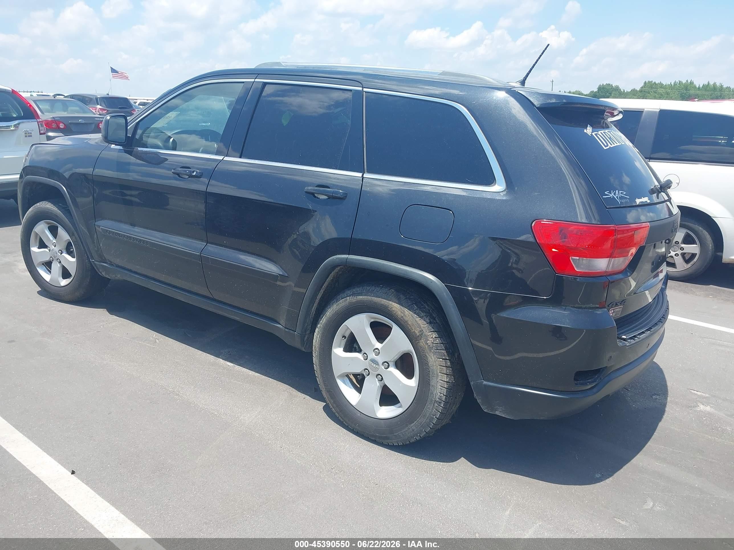 2011 Jeep Grand Cherokee Laredo Black vin: 1J4RR4GT0BC678456