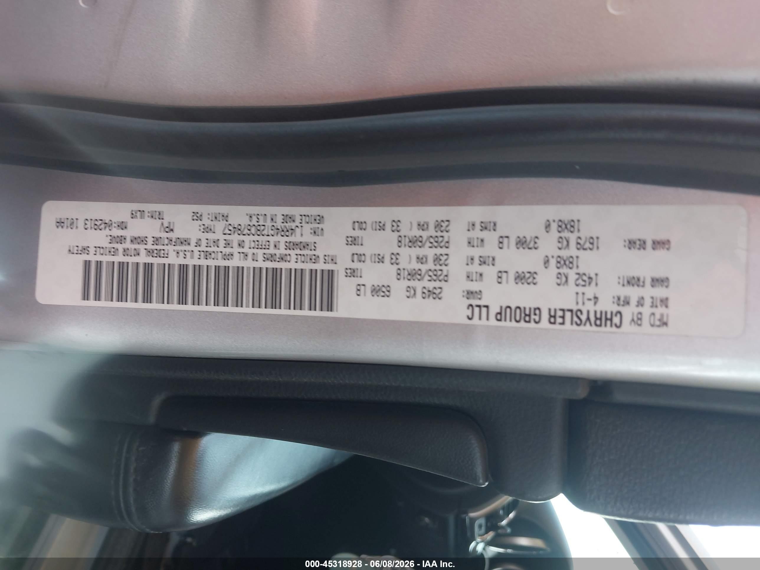 2011 Jeep Grand Cherokee Laredo Gray vin: 1J4RR4GT2BC678457