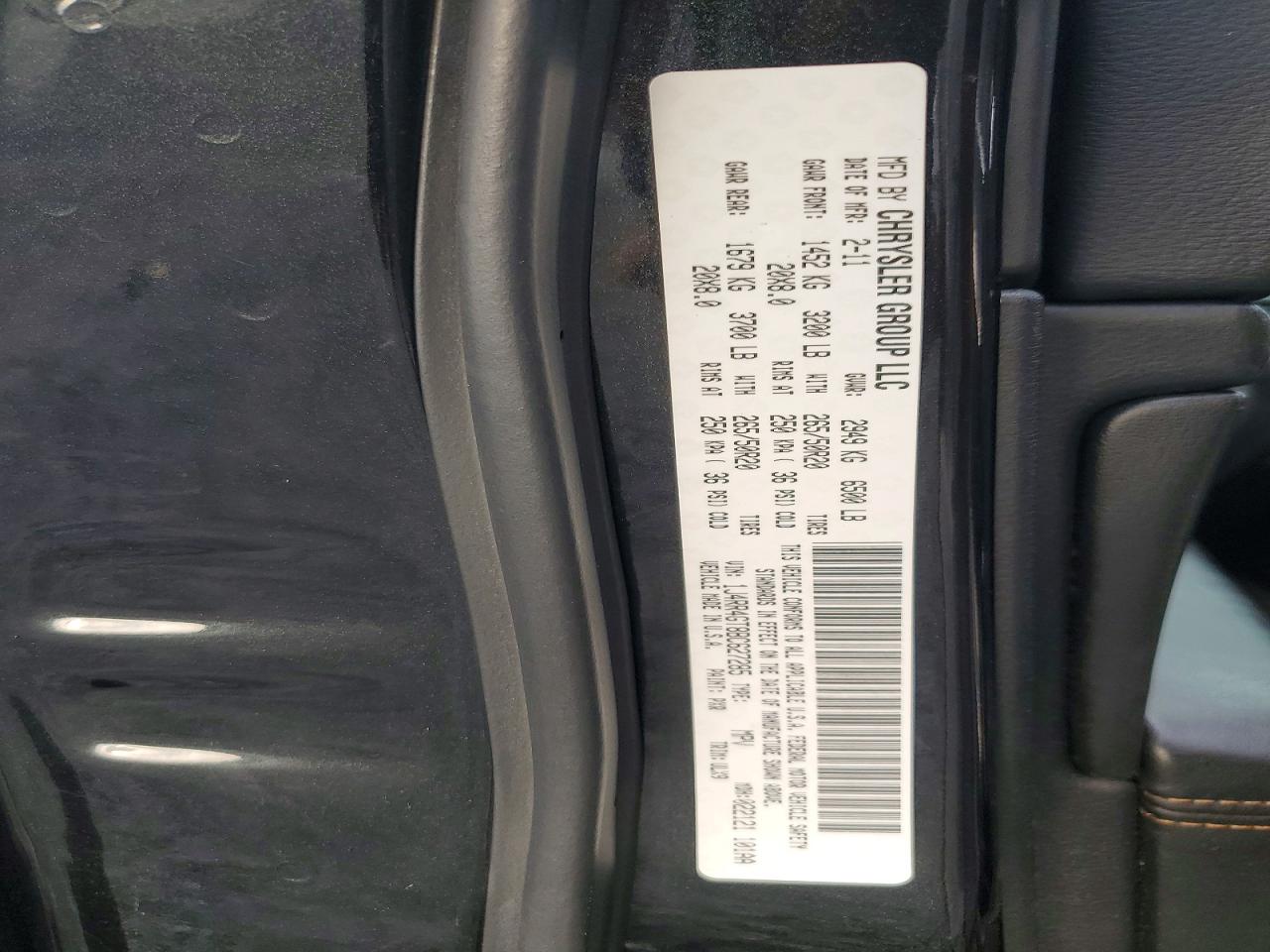 2011 Jeep Grand Cherokee Laredo Black vin: 1J4RR4GT8BC627285
