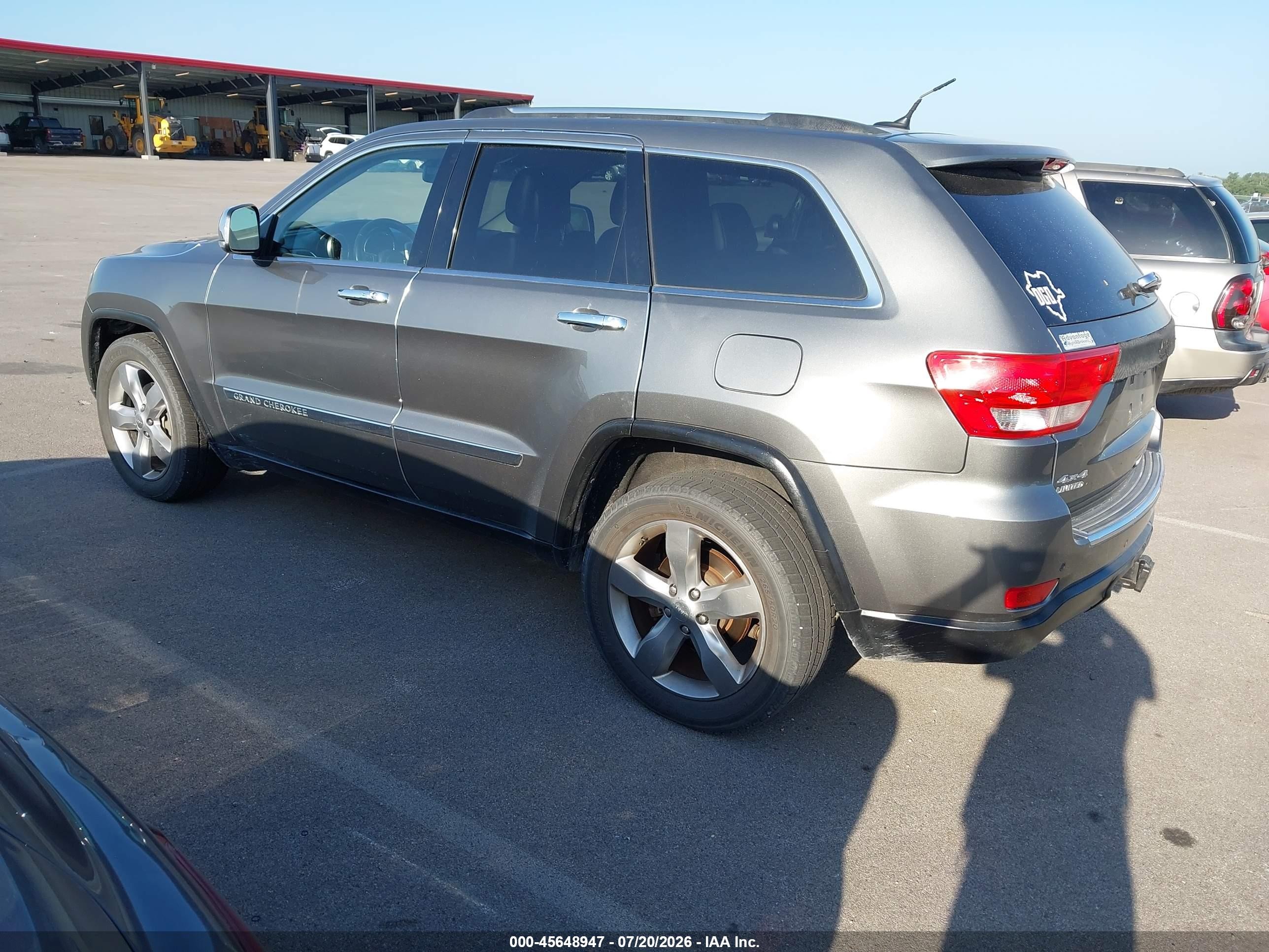 2011 Jeep Grand Cherokee Limited Gray vin: 1J4RR5GG0BC714672