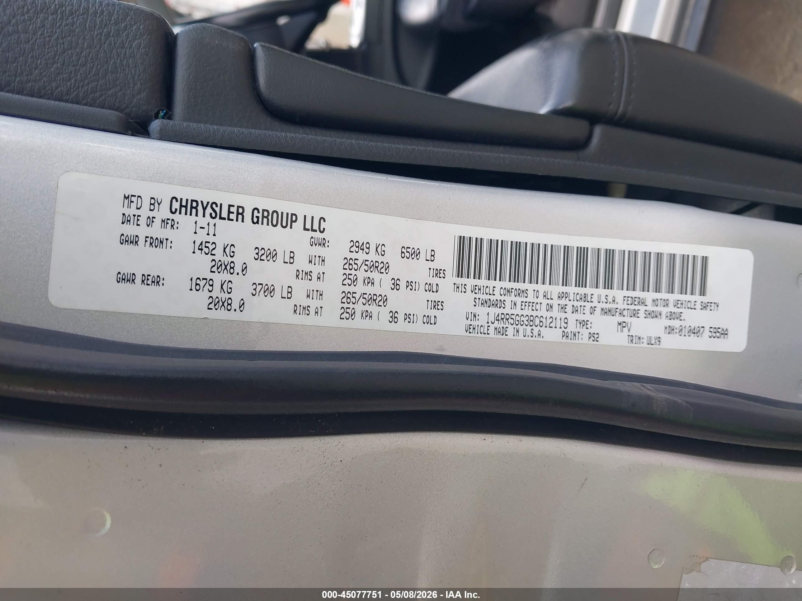 2011 Jeep Grand Cherokee Limited Серебряный vin: 1J4RR5GG3BC612119
