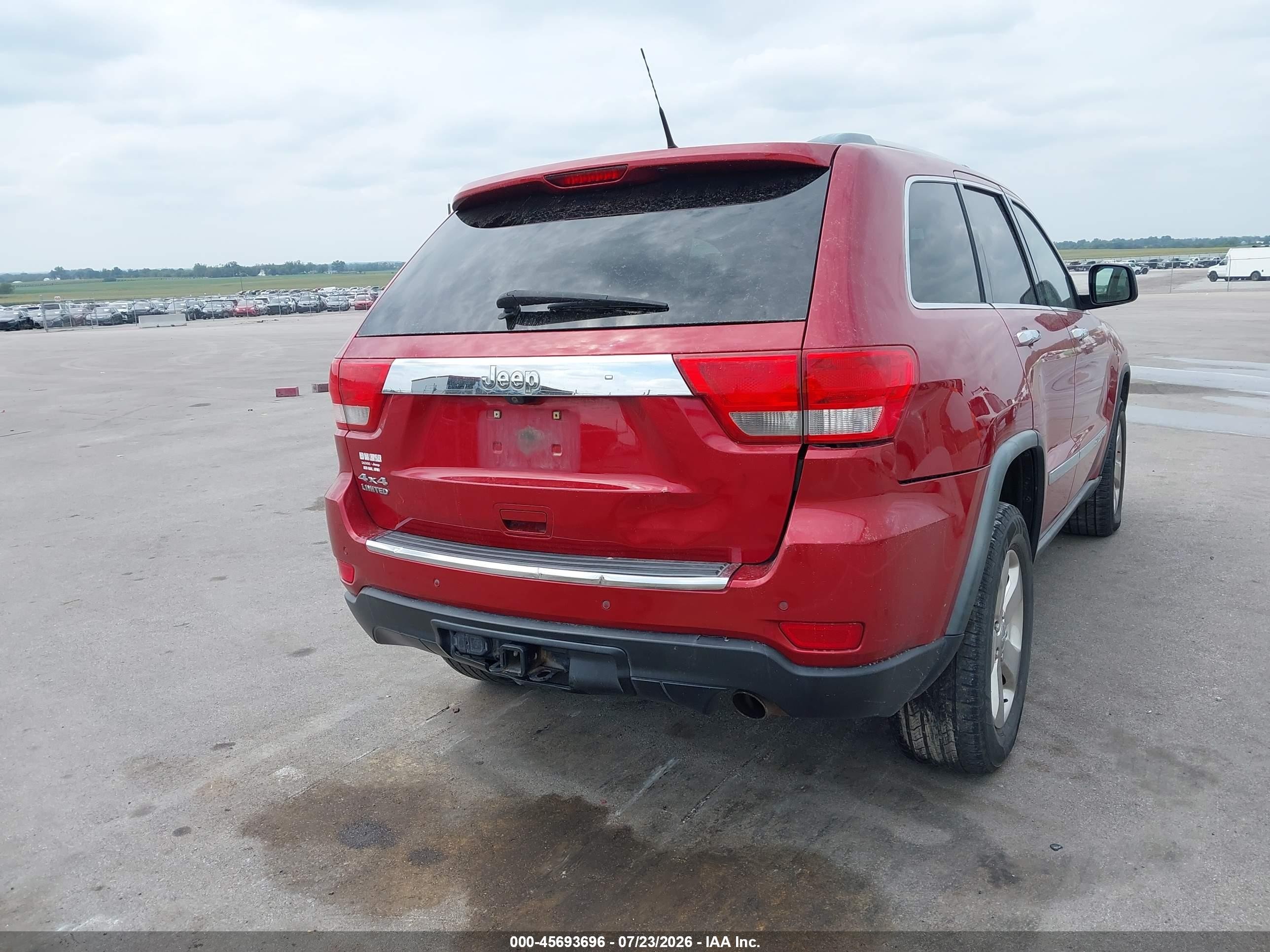 2011 Jeep Grand Cherokee Limited Красный vin: 1J4RR5GG9BC586528