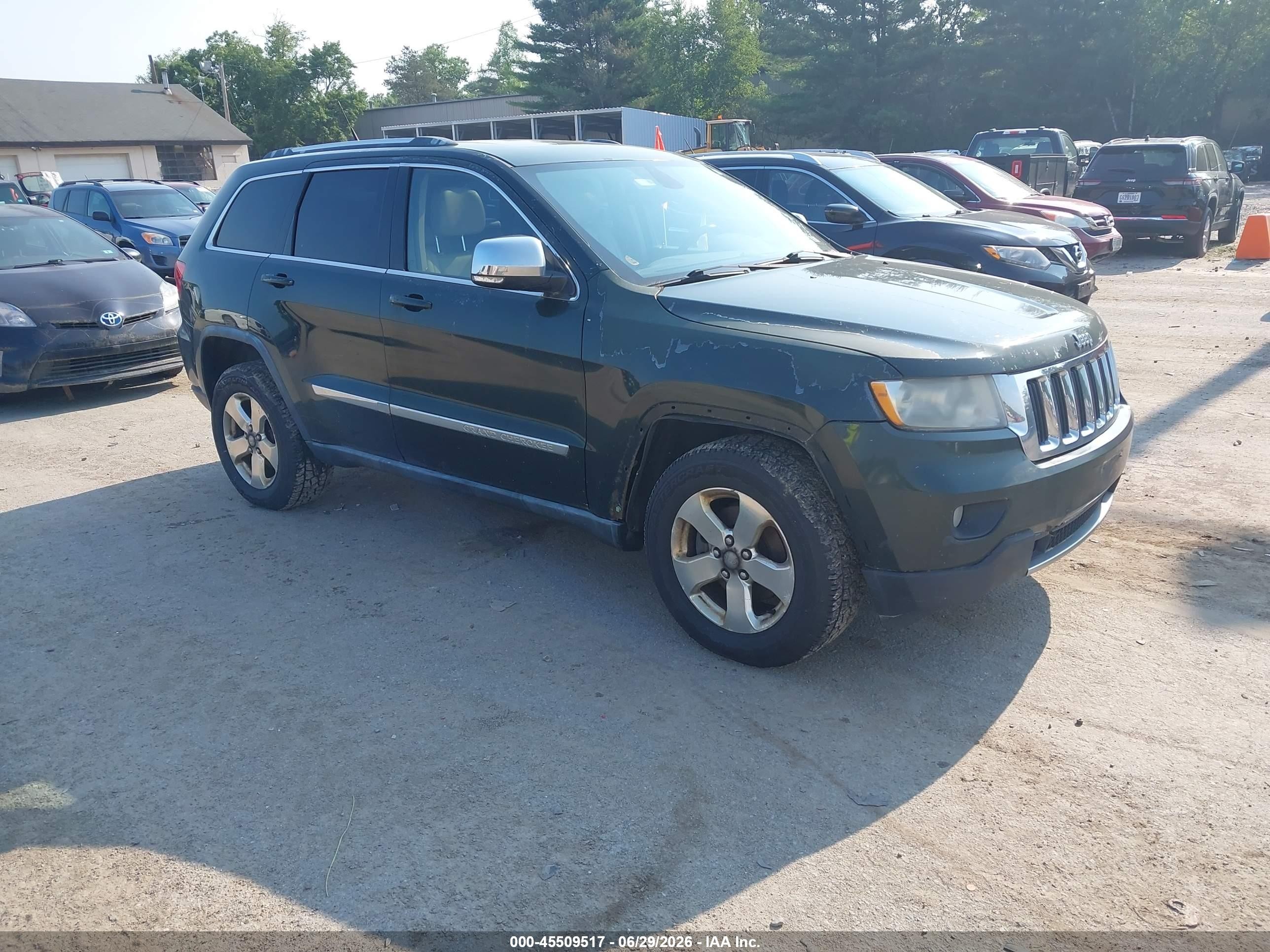 2011 Jeep Grand Cherokee Limited Green vin: 1J4RR5GGXBC520487