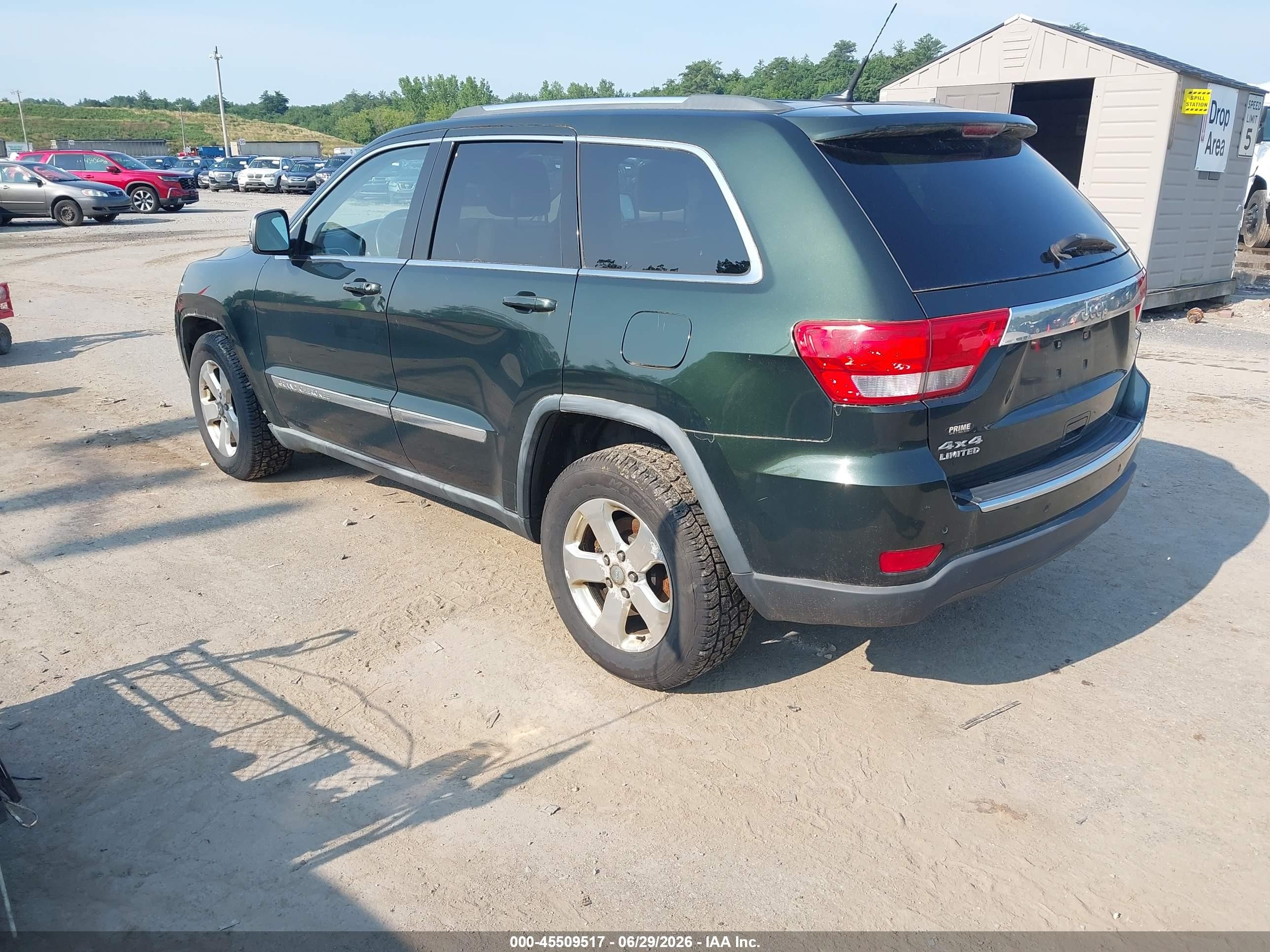 2011 Jeep Grand Cherokee Limited Green vin: 1J4RR5GGXBC520487