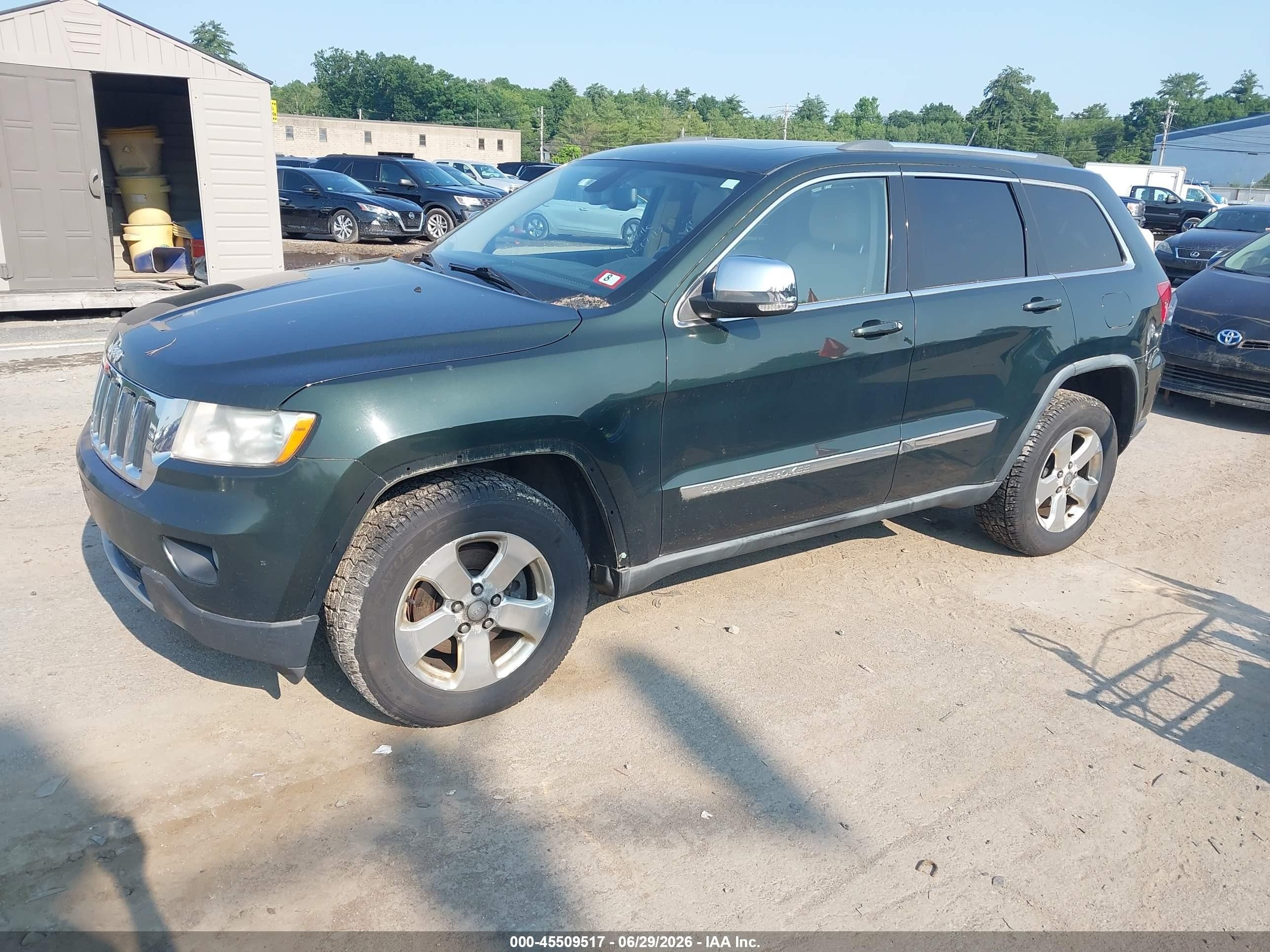 2011 Jeep Grand Cherokee Limited Green vin: 1J4RR5GGXBC520487