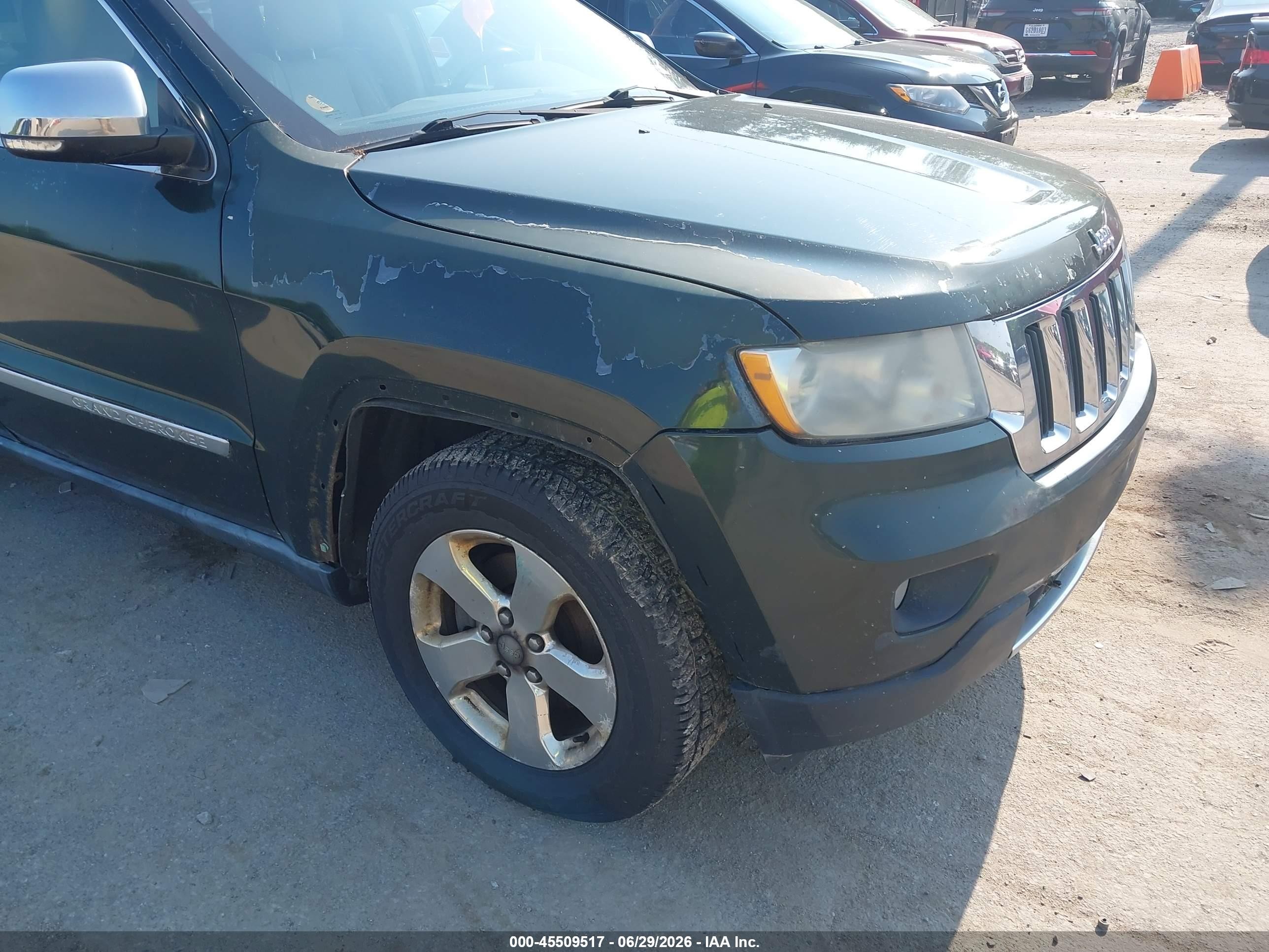 2011 Jeep Grand Cherokee Limited Green vin: 1J4RR5GGXBC520487