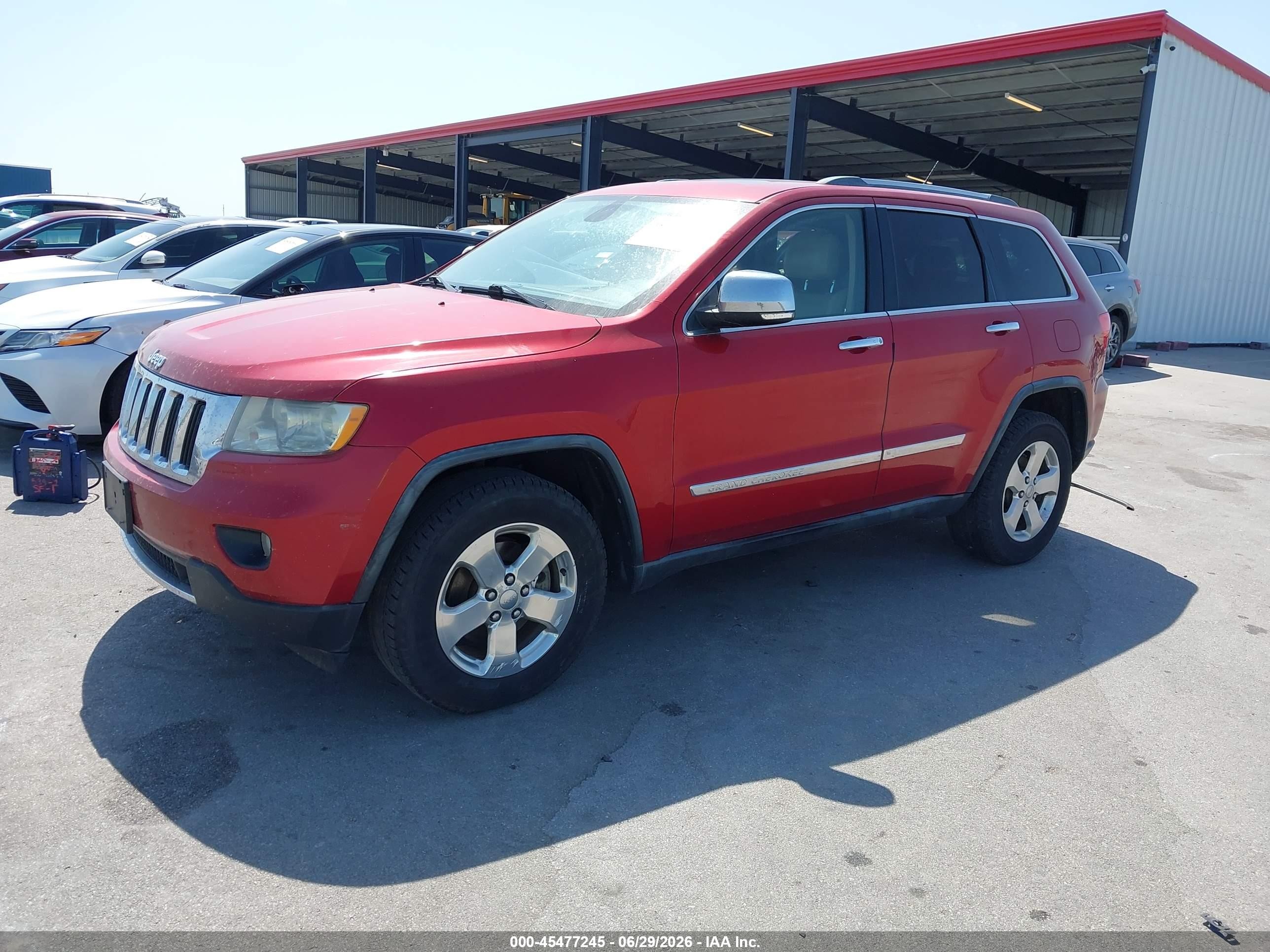 2011 Jeep Grand Cherokee Limited Red vin: 1J4RR5GGXBC556132