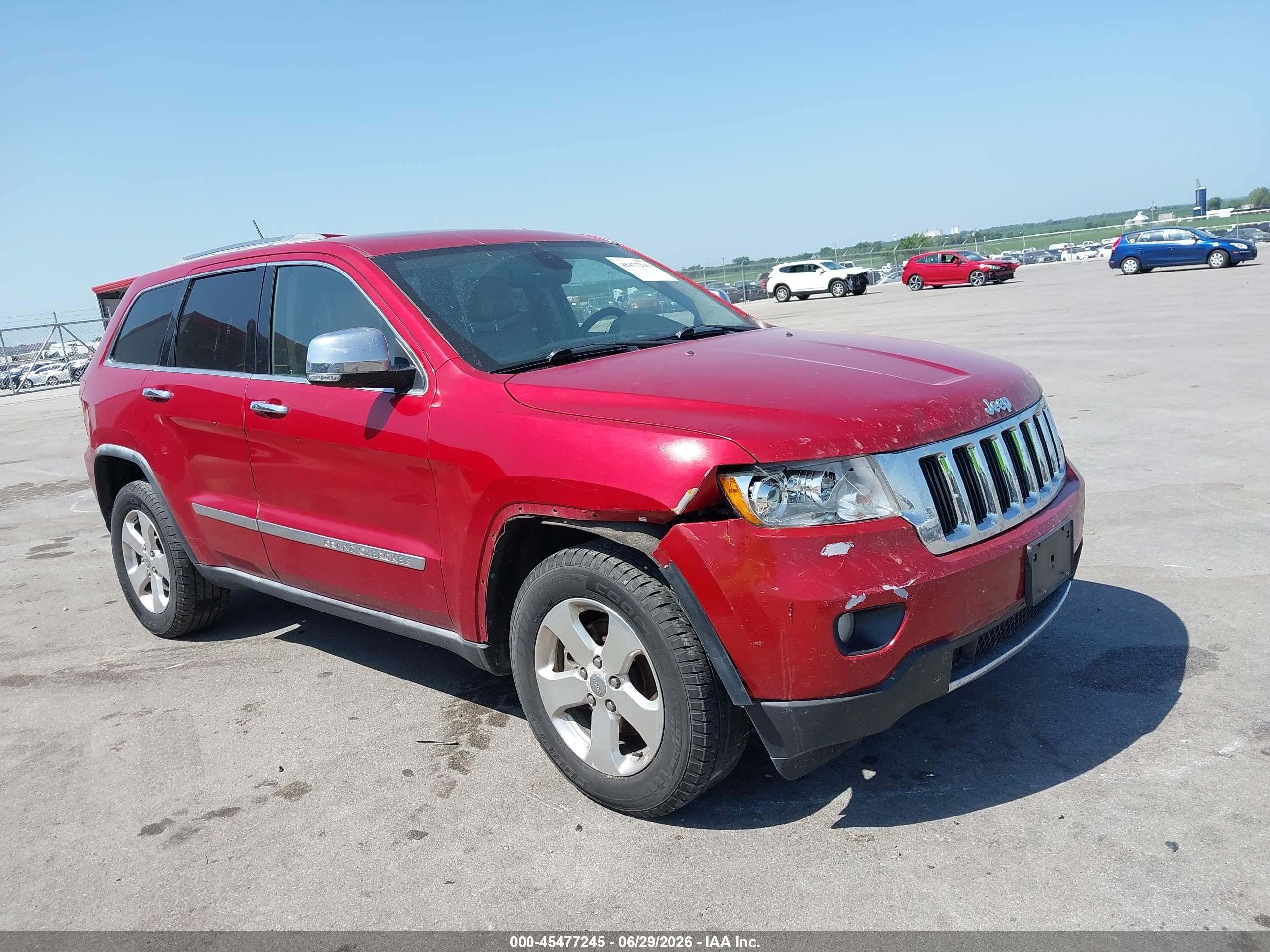 2011 Jeep Grand Cherokee Limited Red vin: 1J4RR5GGXBC556132