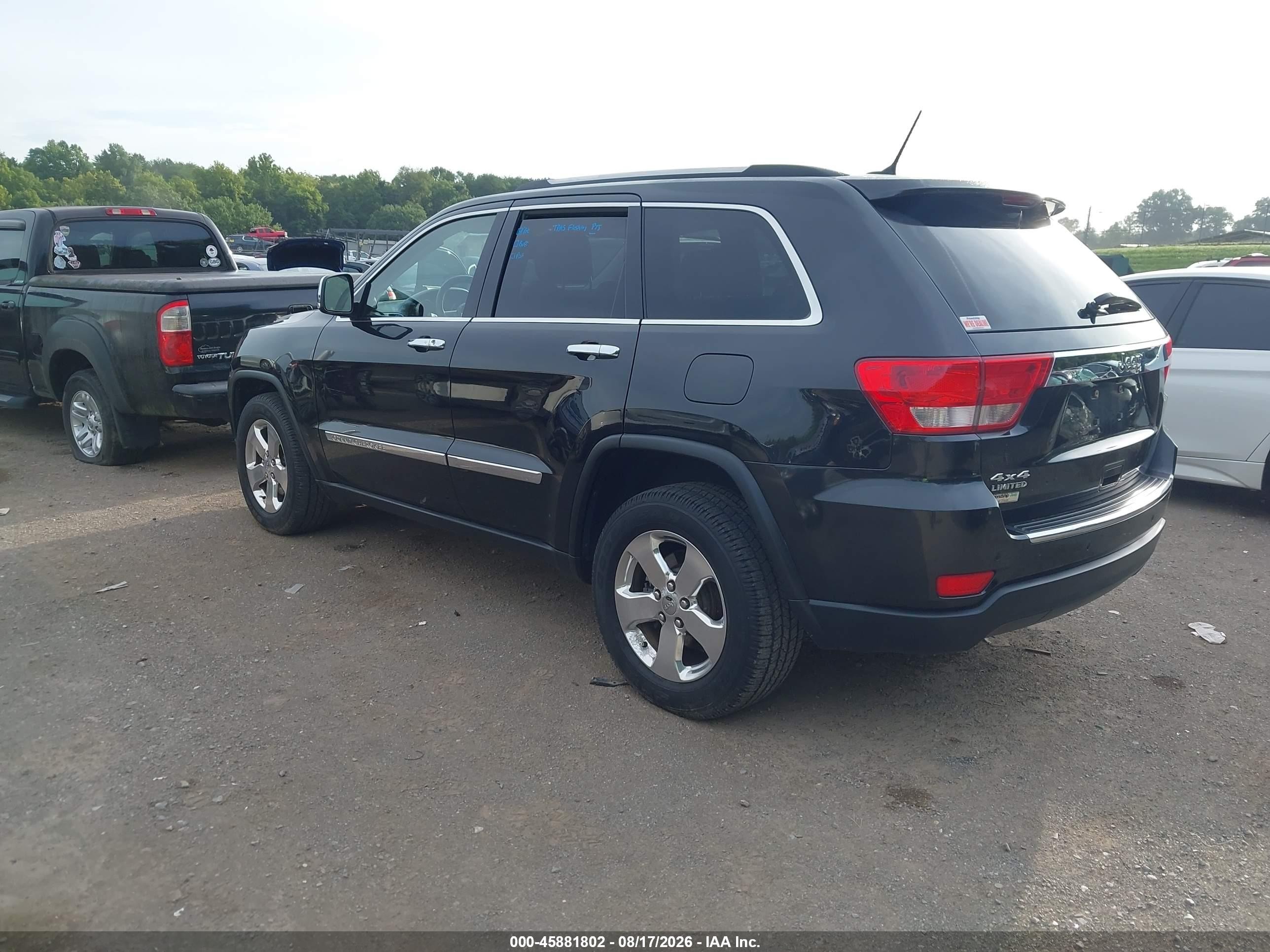 2011 Jeep Grand Cherokee Limited Black vin: 1J4RR5GGXBC566224