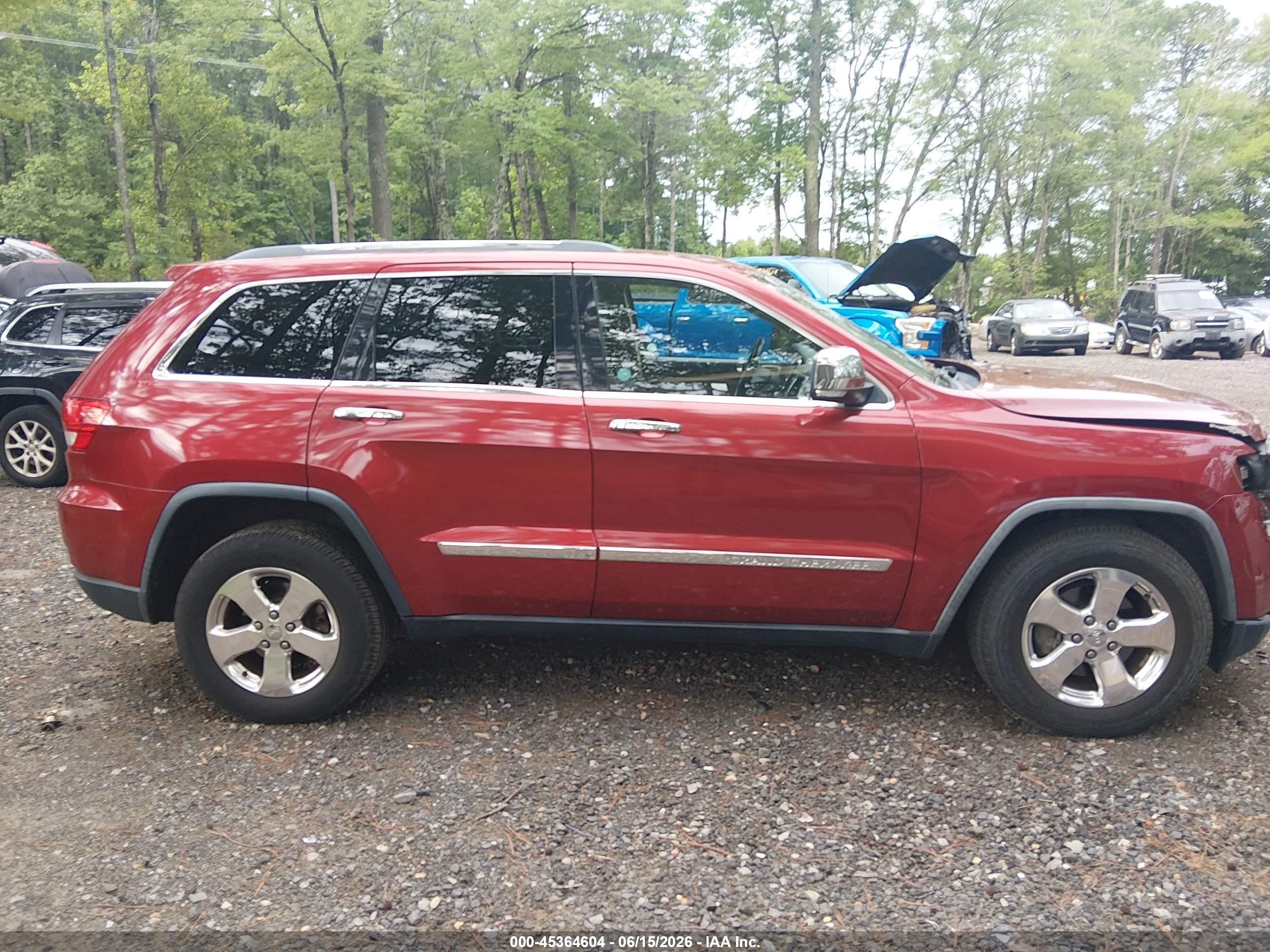 2011 Jeep Grand Cherokee Limited Red vin: 1J4RR5GGXBC702447