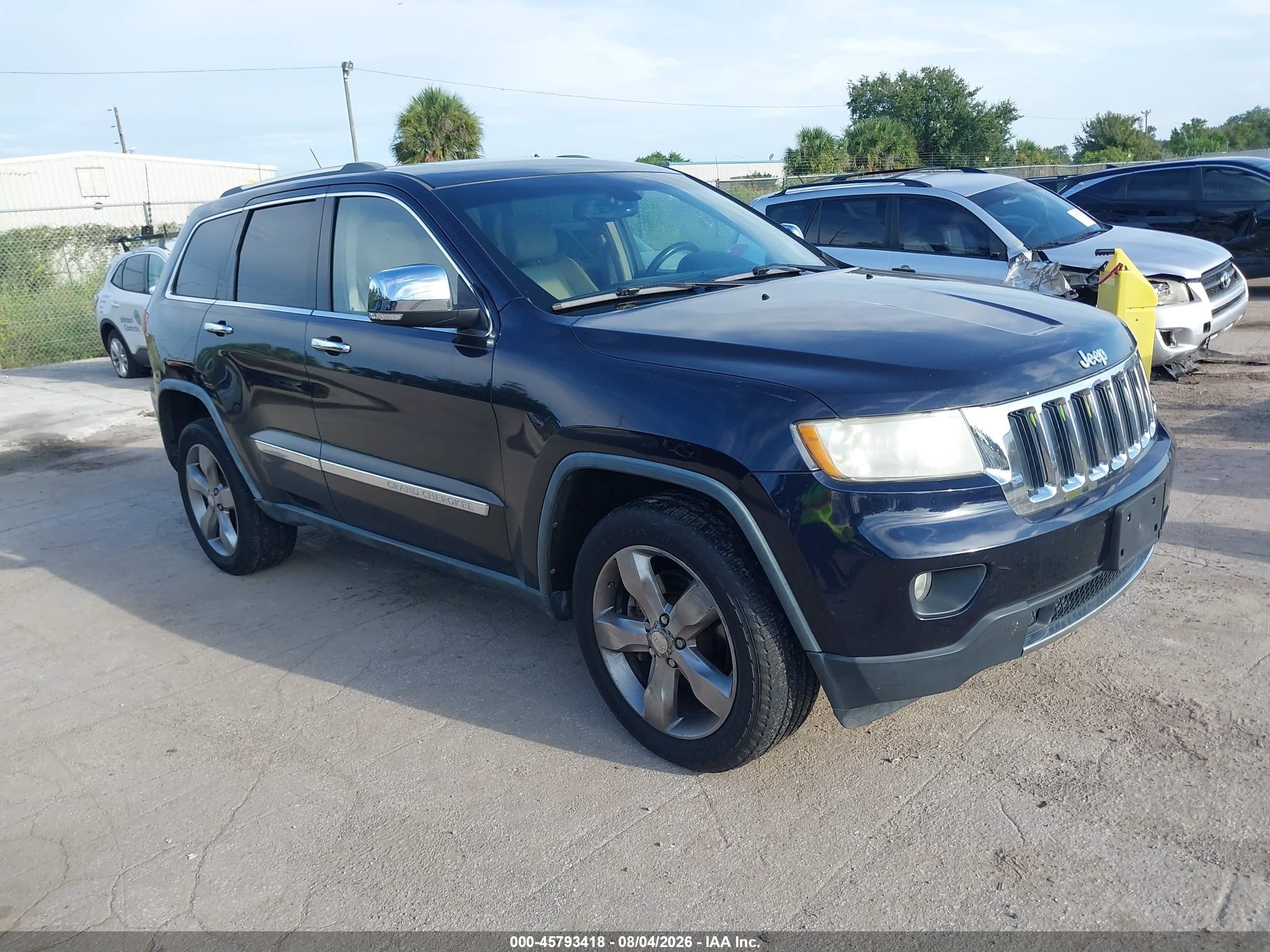2011 Jeep Grand Cherokee Limited Blue vin: 1J4RR5GT1BC657542