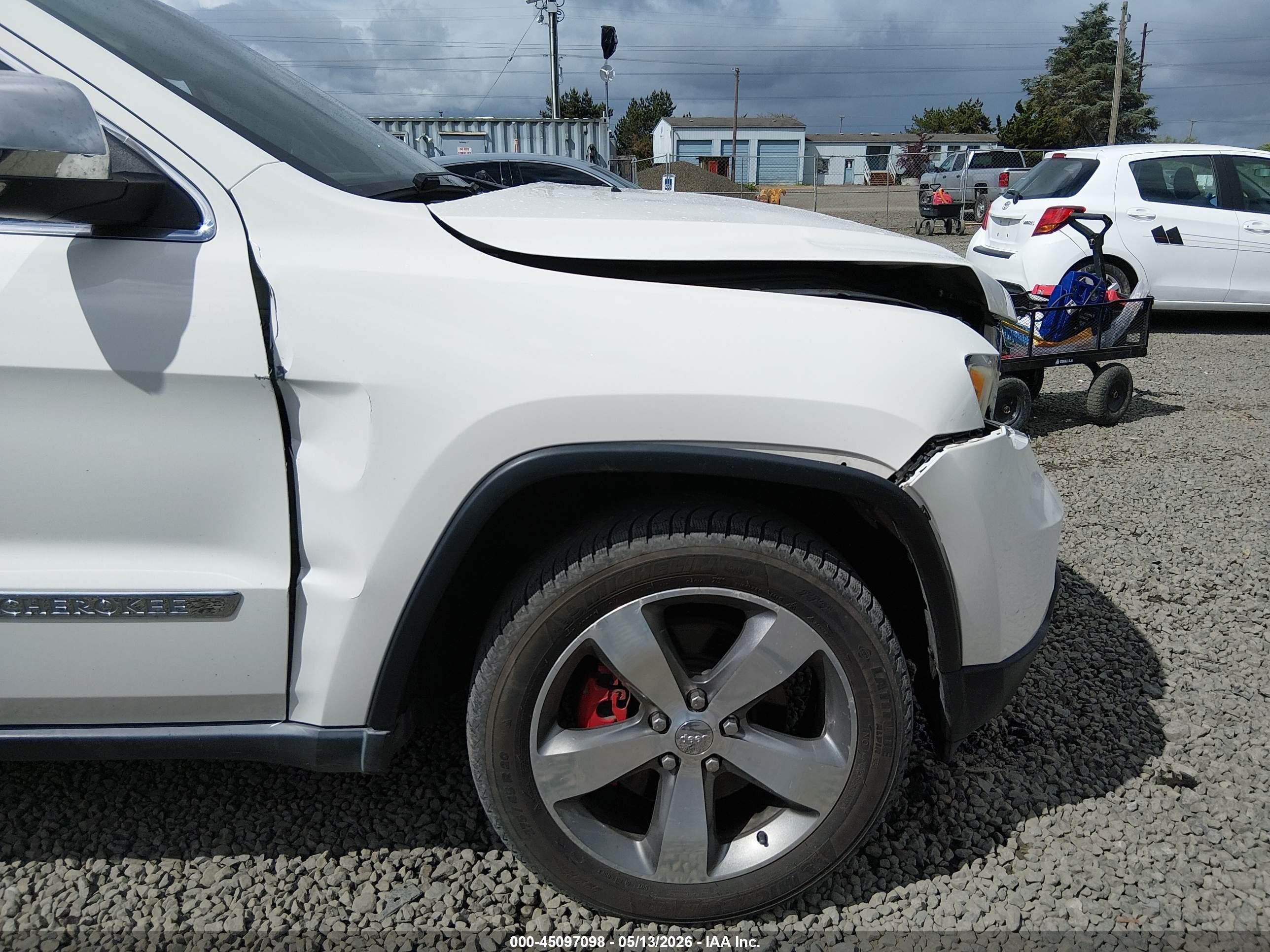 2011 Jeep Grand Cherokee Limited White vin: 1J4RR5GT2BC556767