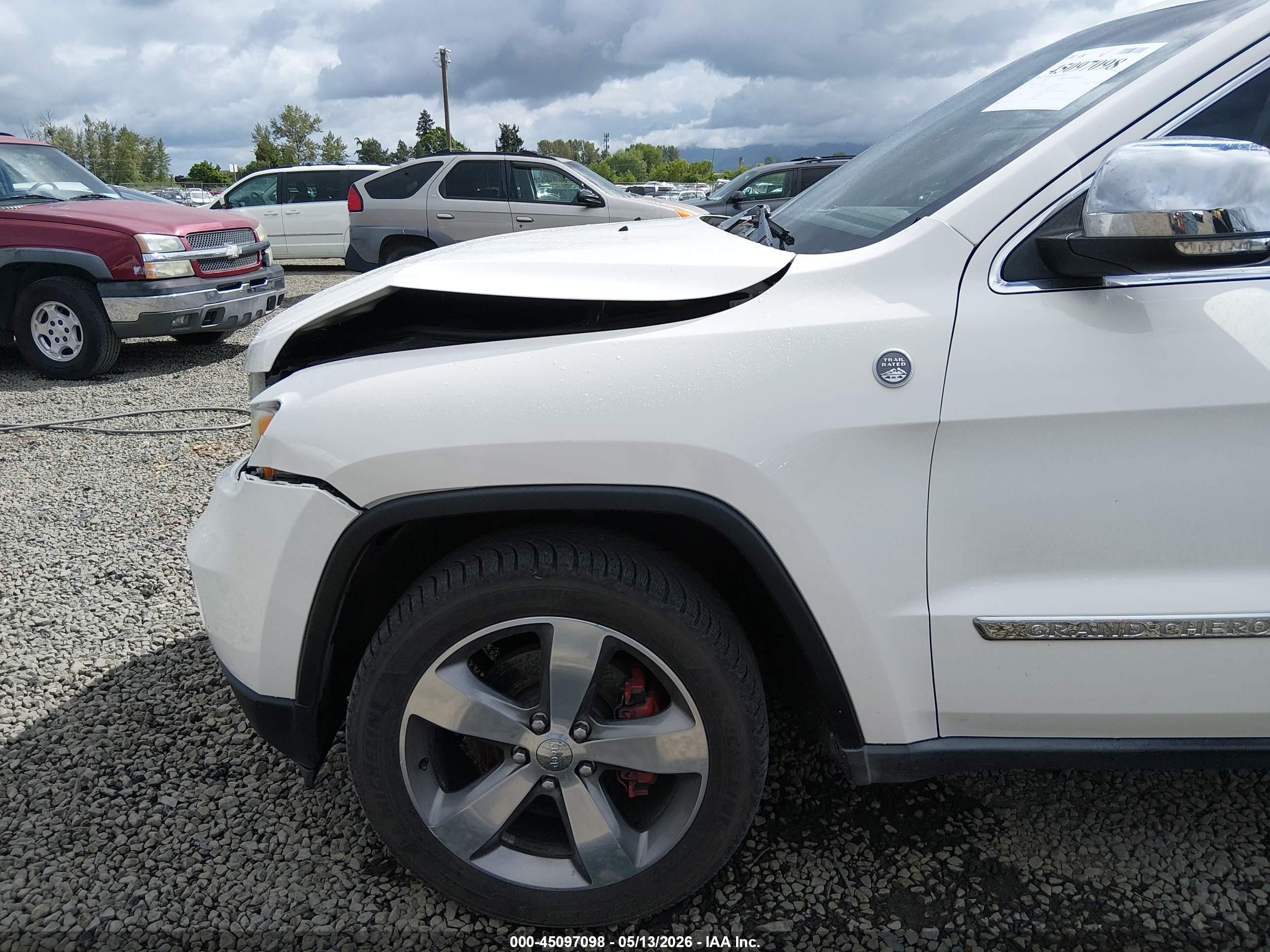 2011 Jeep Grand Cherokee Limited White vin: 1J4RR5GT2BC556767