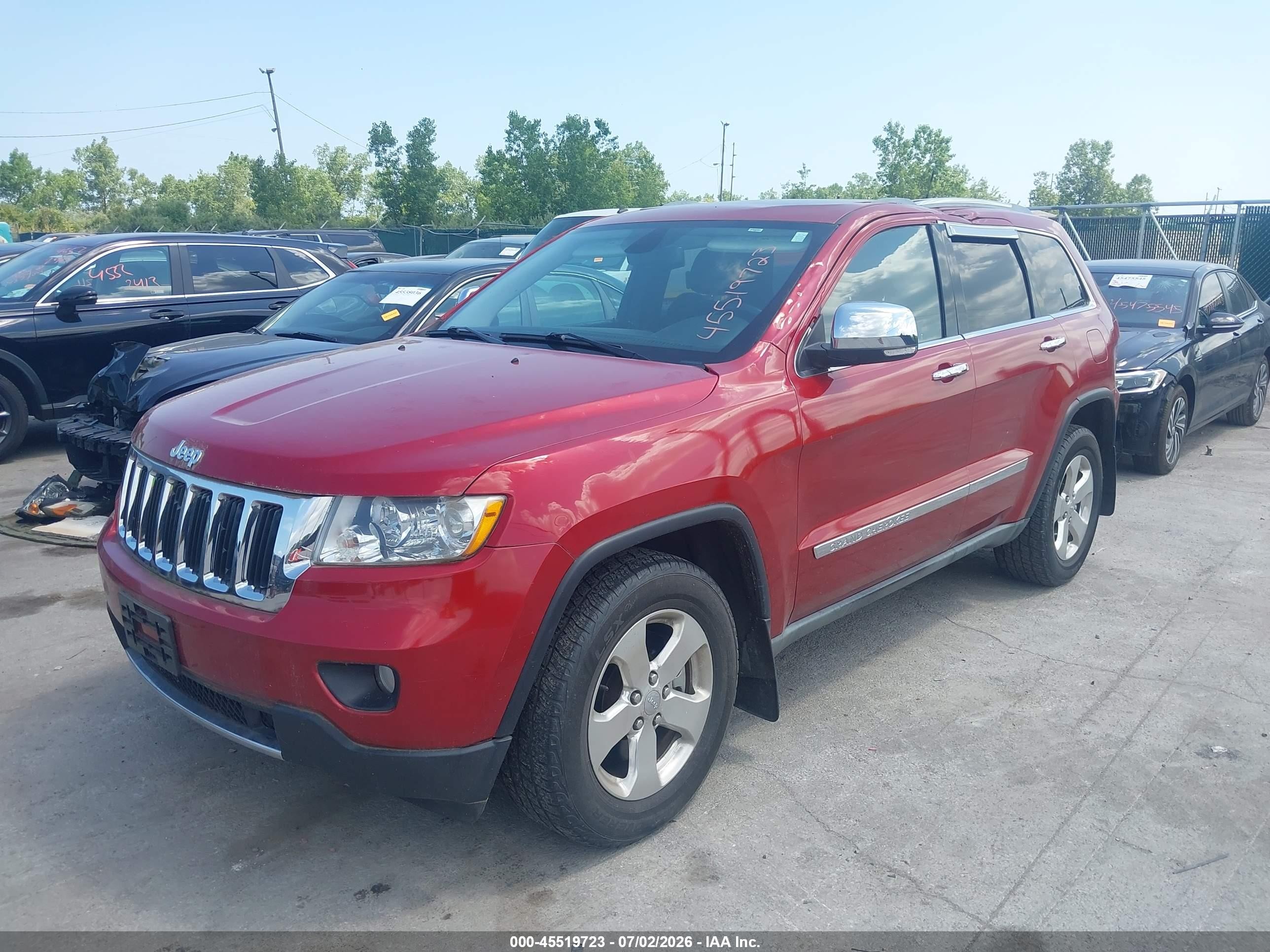 2011 Jeep Grand Cherokee Limited Red vin: 1J4RR5GT3BC575716