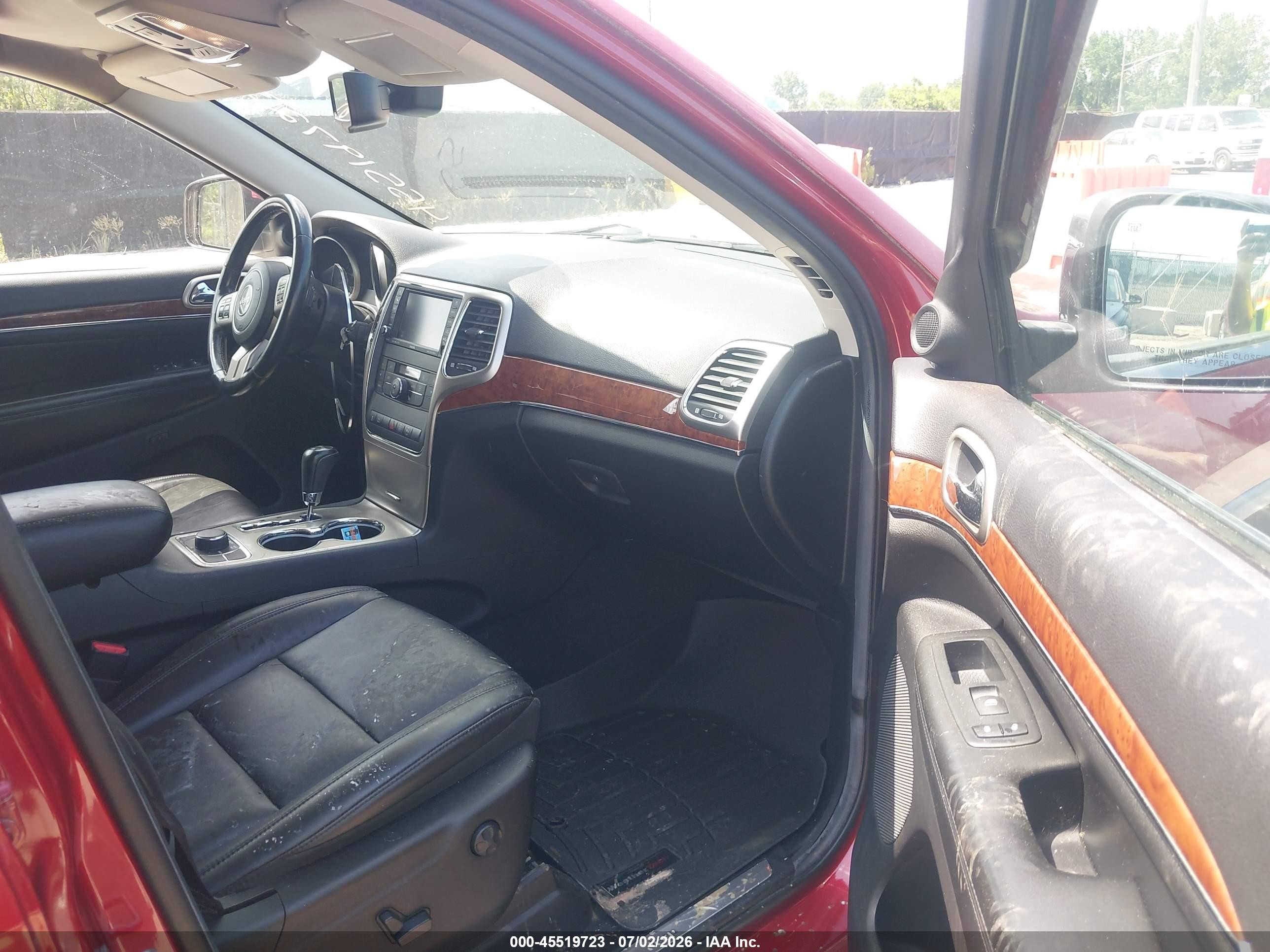 2011 Jeep Grand Cherokee Limited Red vin: 1J4RR5GT3BC575716