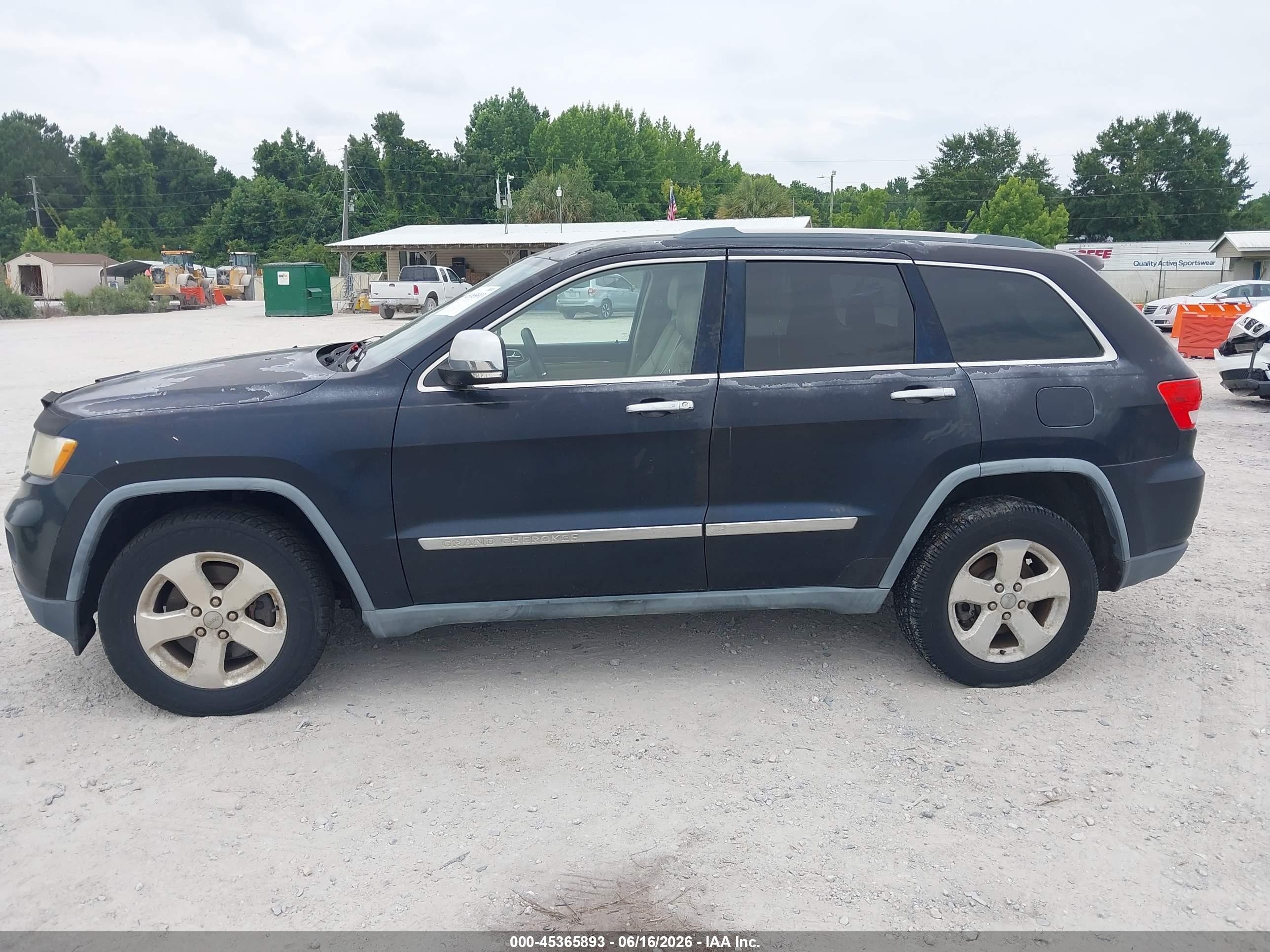 2011 Jeep Grand Cherokee Limited Синий vin: 1J4RR5GT4BC521583