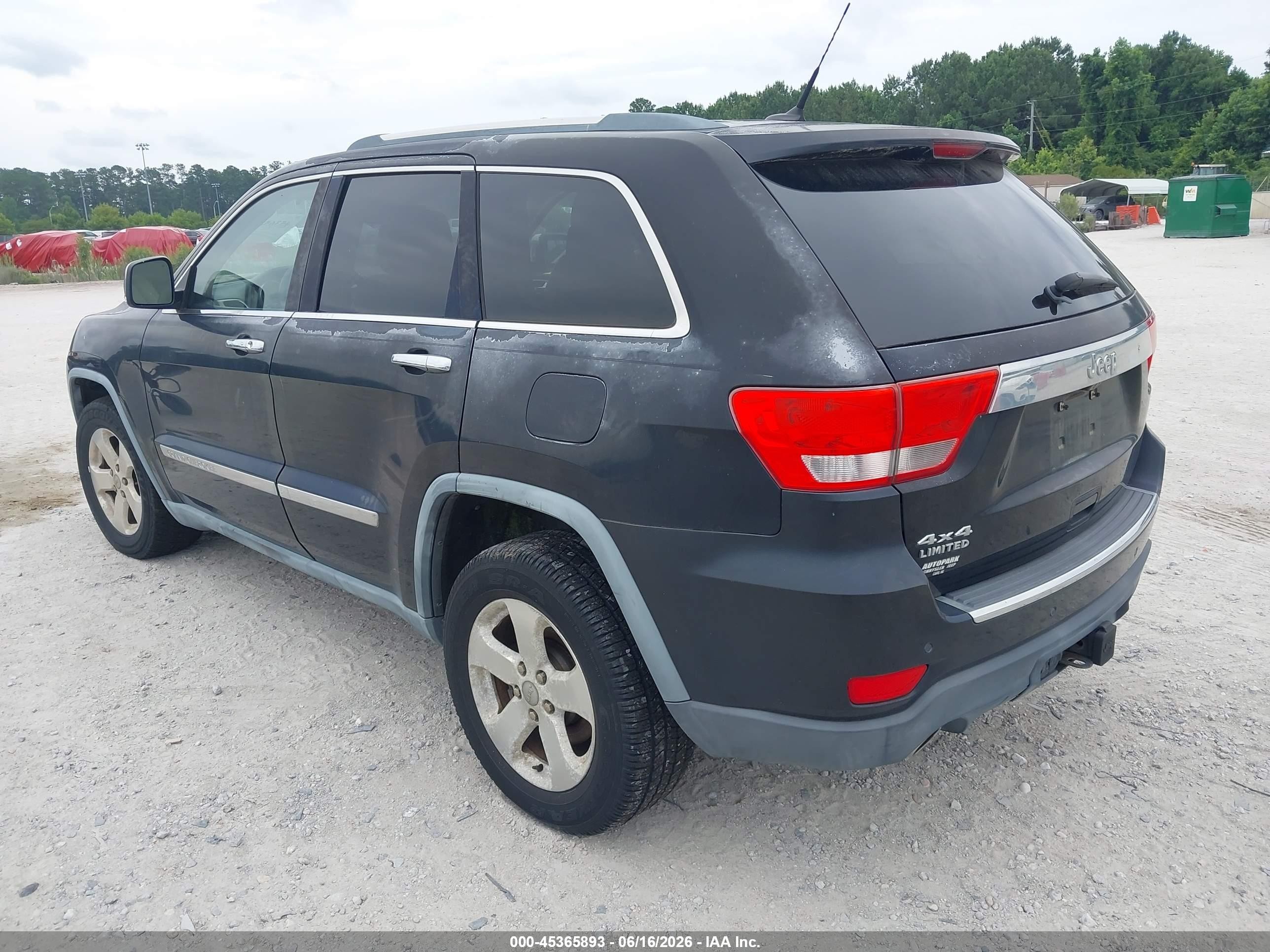 2011 Jeep Grand Cherokee Limited Синий vin: 1J4RR5GT4BC521583