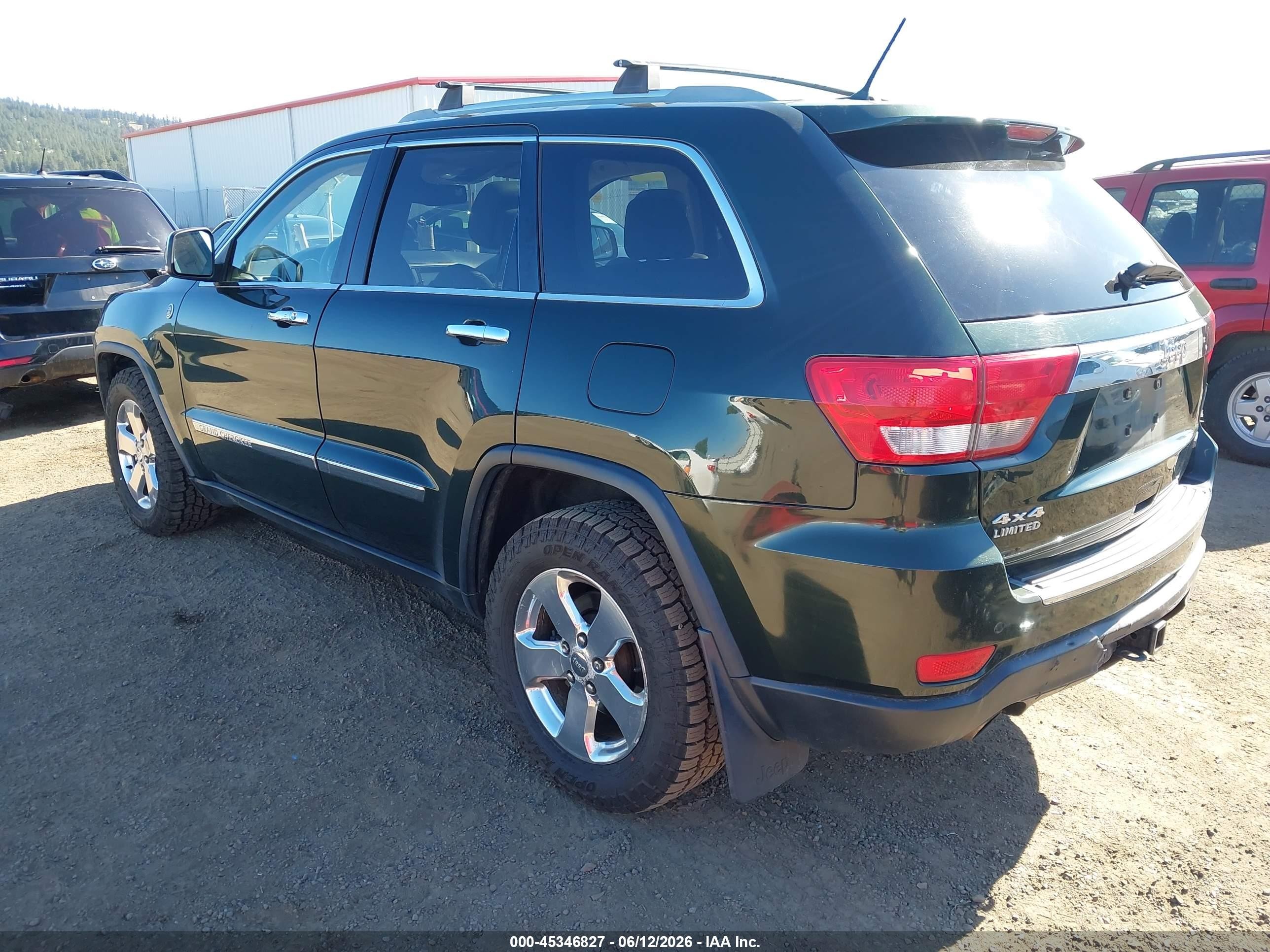 2011 Jeep Grand Cherokee Limited Green vin: 1J4RR5GT5BC603645