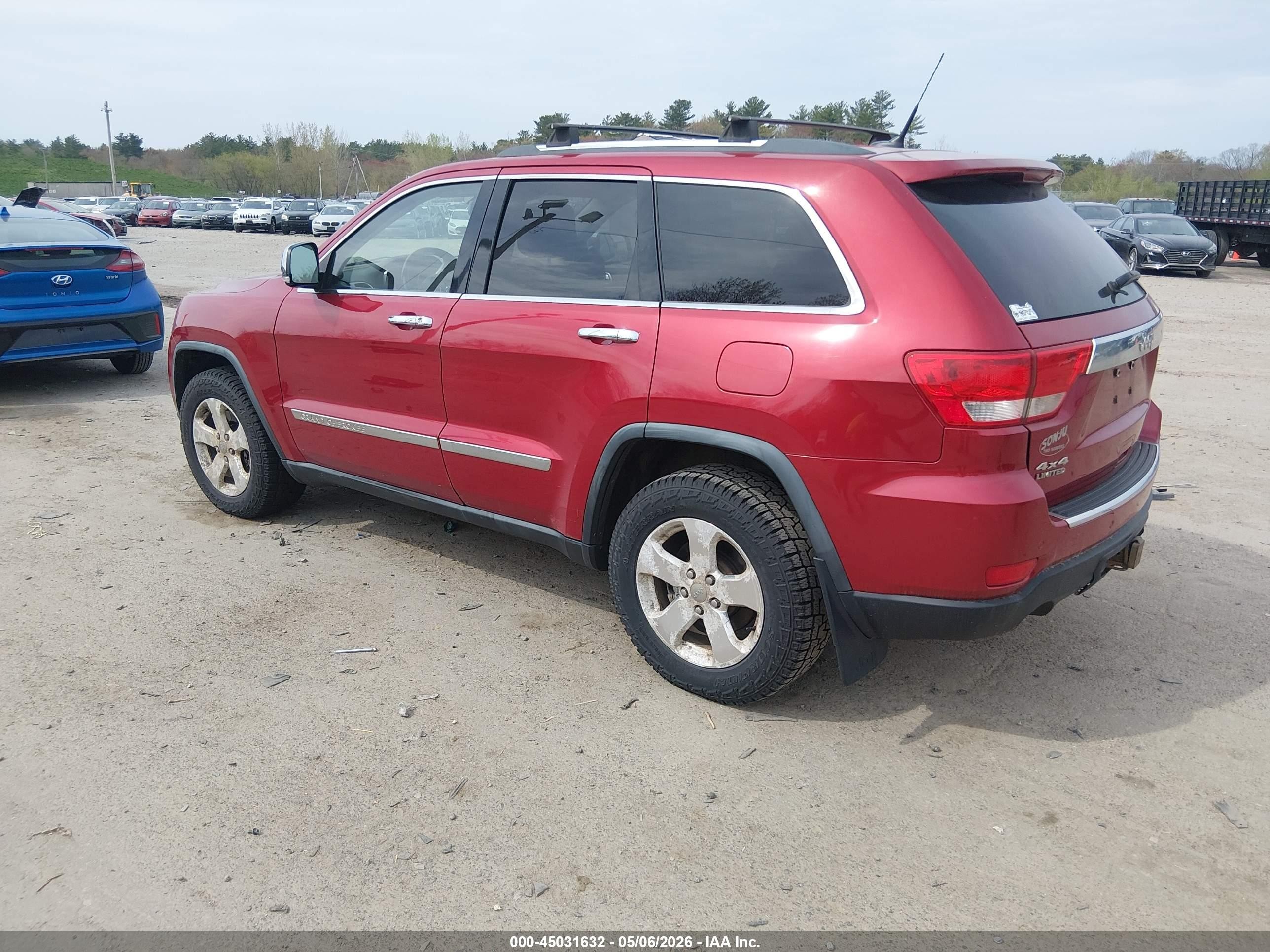 2011 Jeep Grand Cherokee Limited Red vin: 1J4RR5GT6BC522038